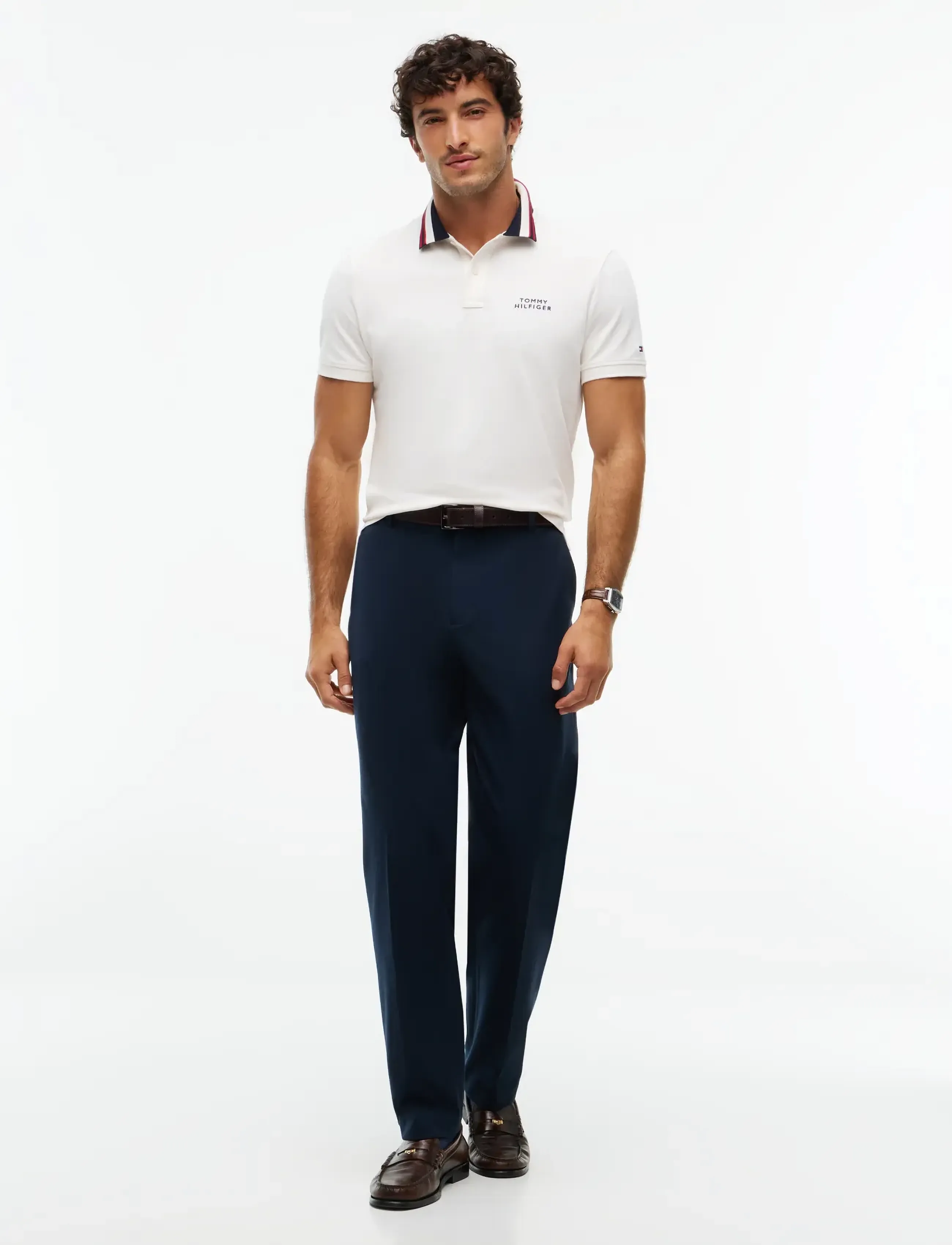 Tommy Hilfiger - LEFT CHEST GRAPHIC REG POLO - kortärmade pikéer - ivory petal - 4