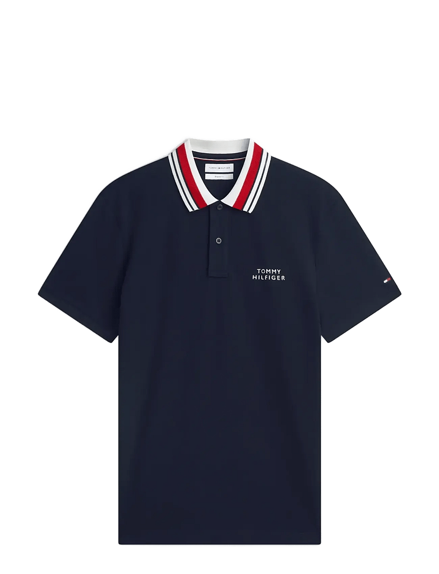 Tommy Hilfiger - LEFT CHEST GRAPHIC REG POLO - kortärmade pikéer - navy blue - 0