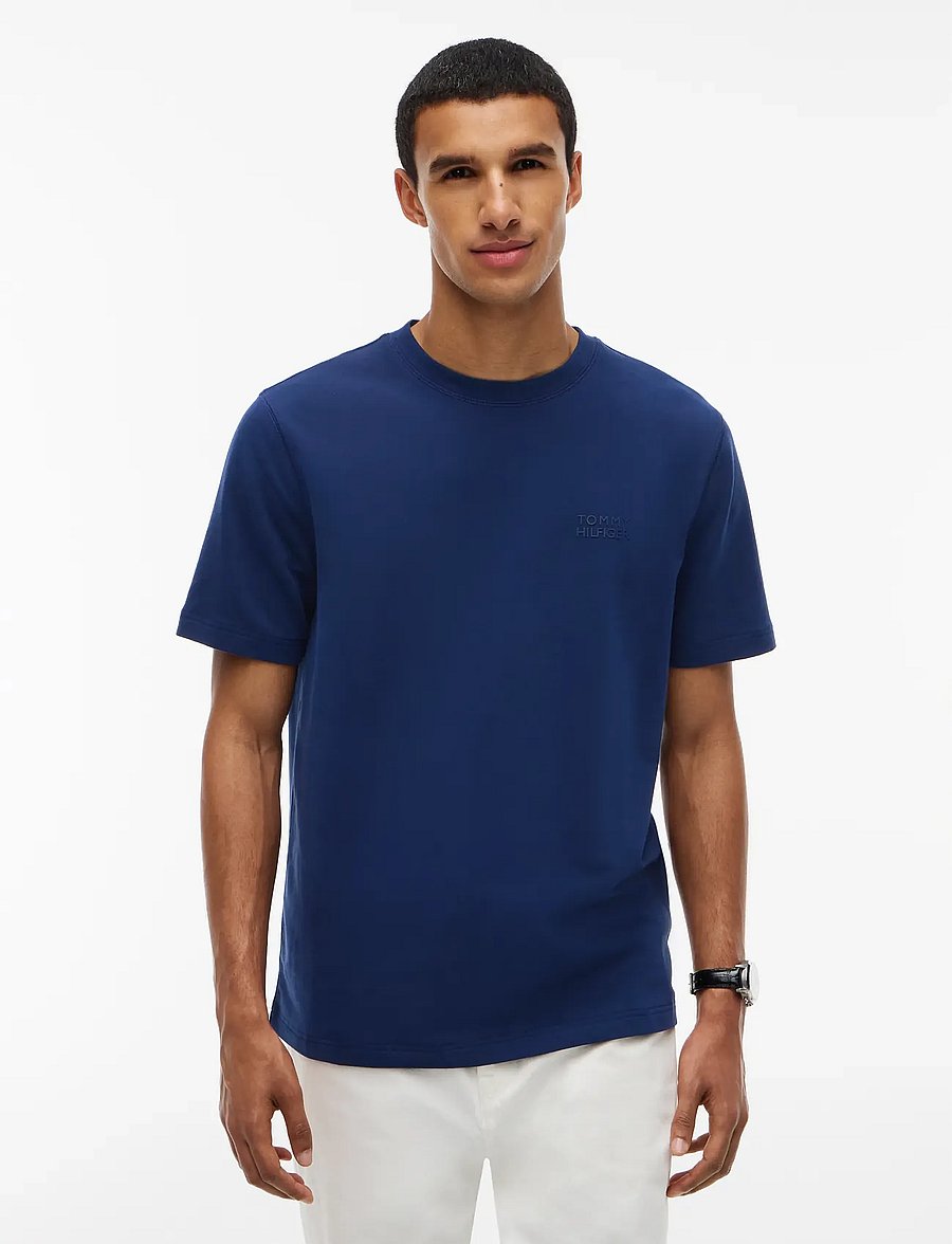 Tommy Hilfiger - PERFORMANCE GRAPHIC TEE - kortärmade t-shirts - carbon navy - 0