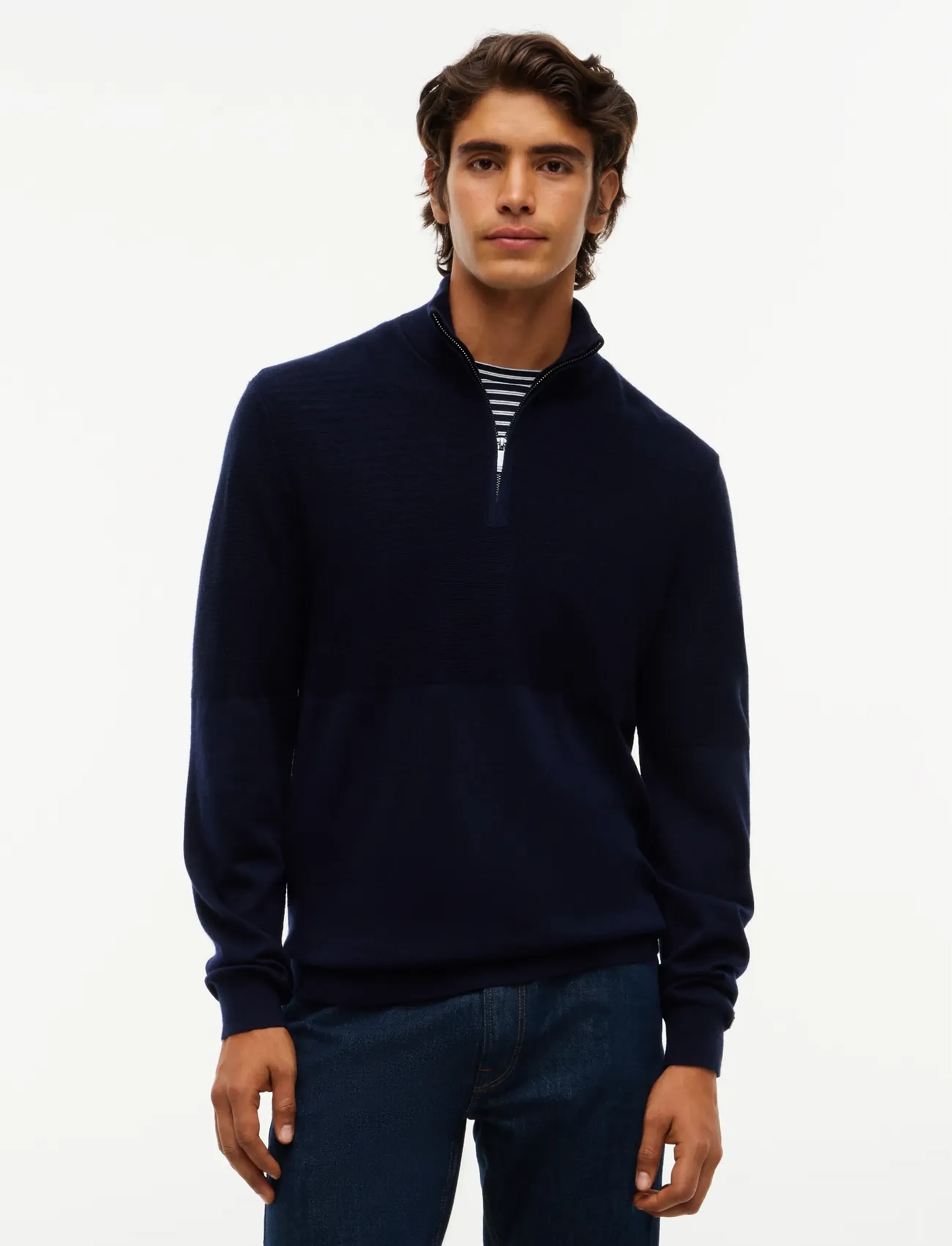 Tommy Hilfiger NY PERFORMANCE MOCK NECK SWEATER - Tommy Hilfiger - NAVY BLUE / navy