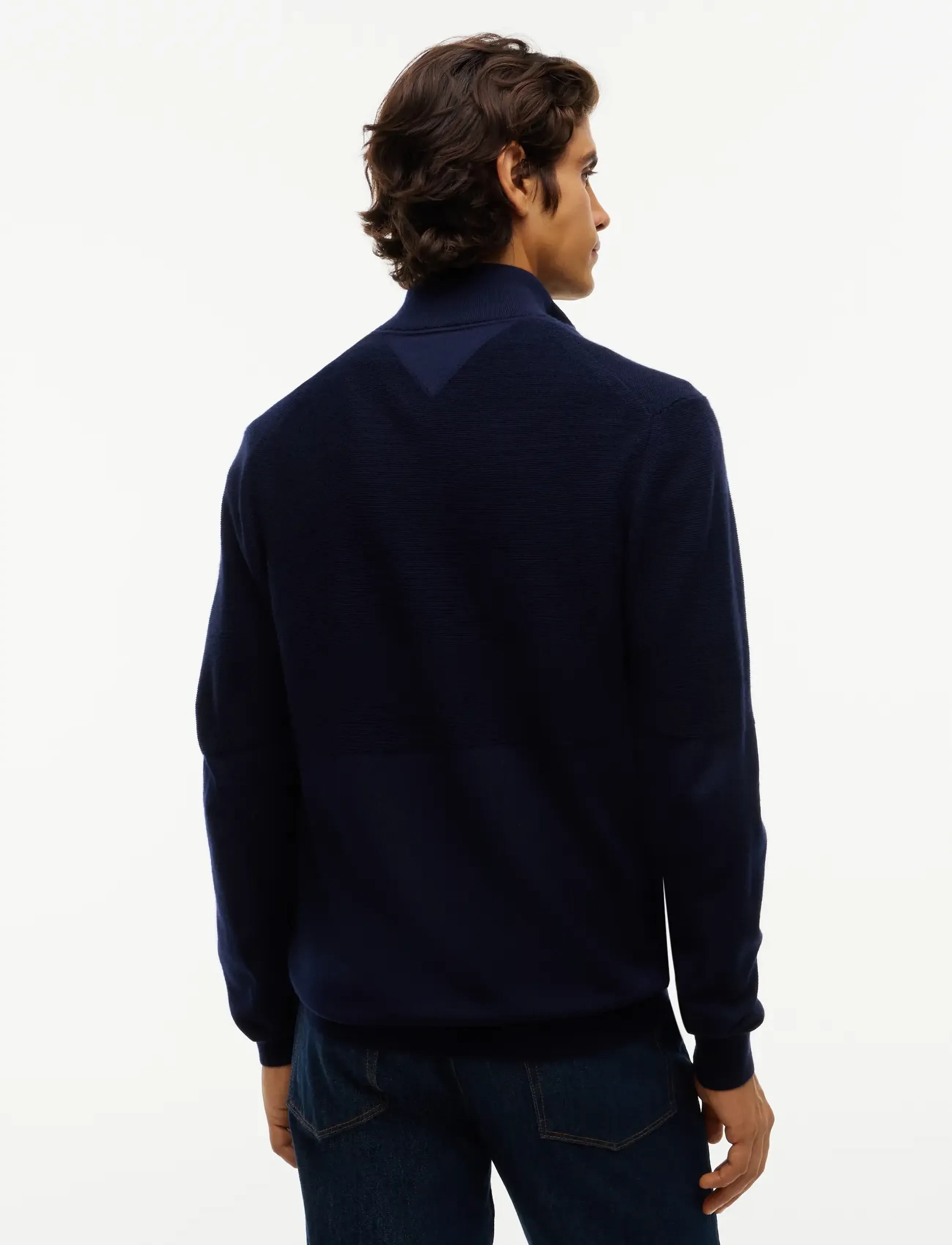 Tommy Hilfiger - NY PERFORMANCE MOCK NECK SWEATER - half zip-tröjor - navy blue - 2
