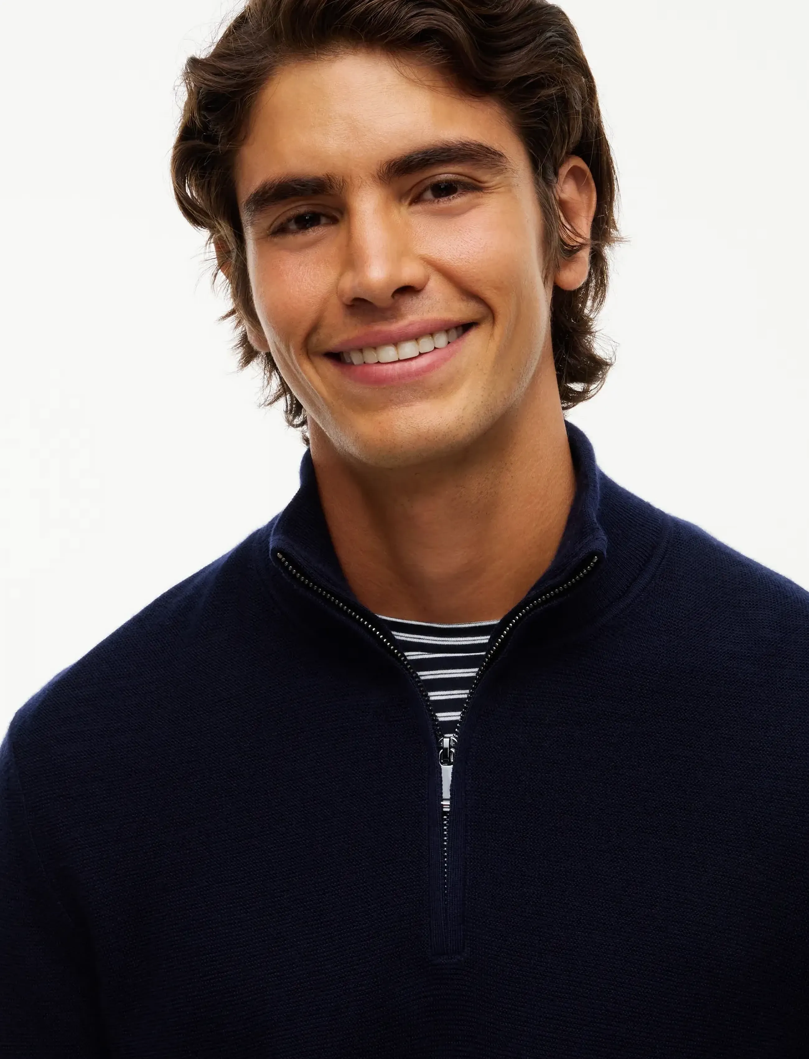 Tommy Hilfiger - NY PERFORMANCE MOCK NECK SWEATER - half zip-tröjor - navy blue - 3