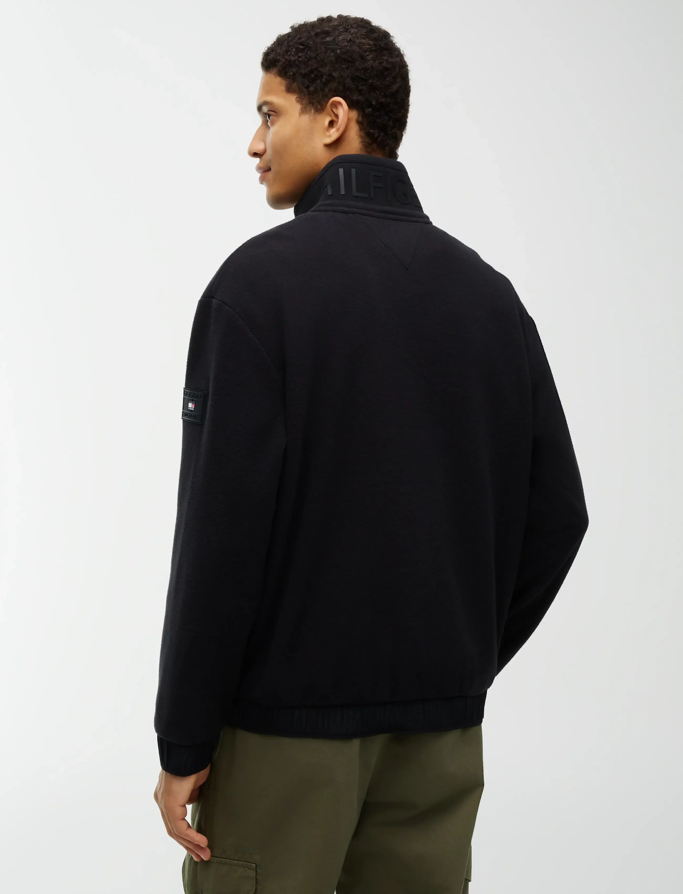 Tommy Hilfiger - 1/4 ZIP COLOR BLOCK SWEATSHIRT - black - 2