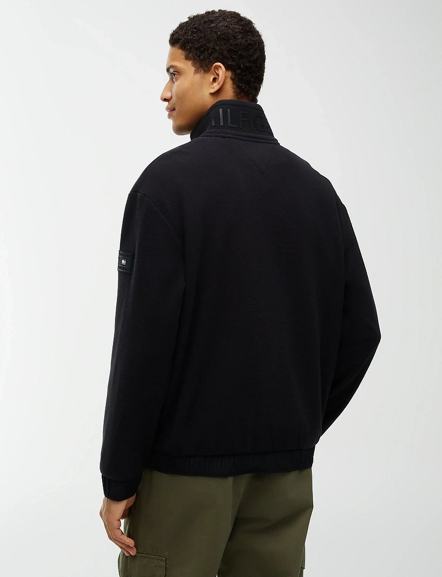 Tommy Hilfiger - 1/4 ZIP COLOR BLOCK SWEATSHIRT - fleece-pullover - black - 2