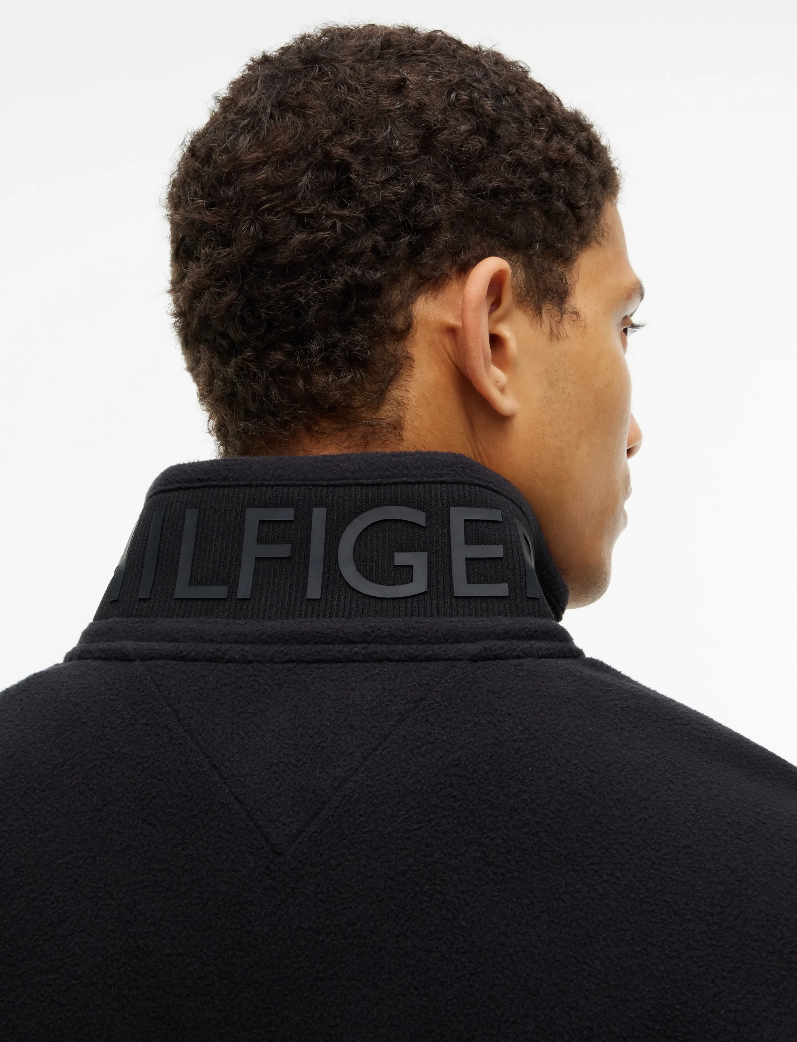 Tommy Hilfiger - 1/4 ZIP COLOR BLOCK SWEATSHIRT - black - 3