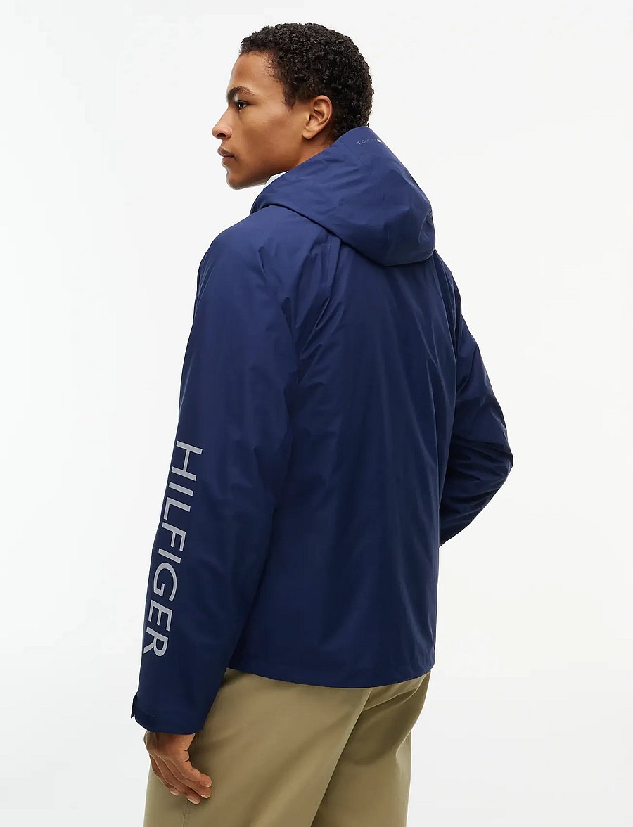 Tommy Hilfiger - PERFORMANCE RAIN ALLOVER JCKT - regenmäntel - carbon navy aop - 2