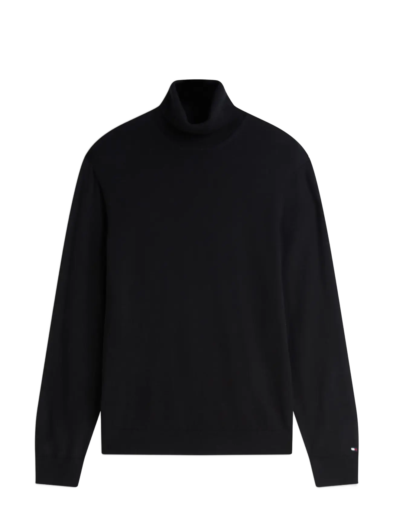 Tommy Hilfiger NY MERINO ROLL NECK SWEATER - Kläder - BLACK / black