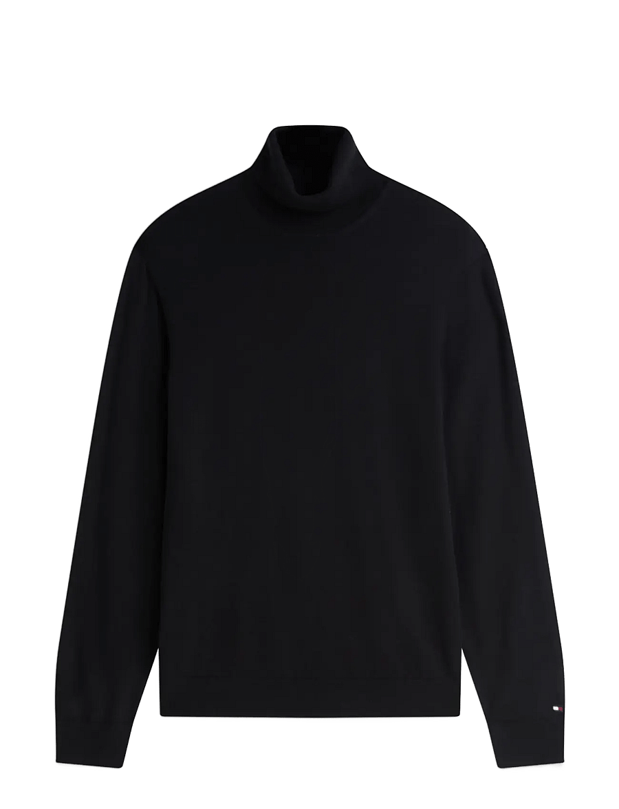 Tommy Hilfiger - NY MERINO ROLL NECK SWEATER - rollkragenpullover - black - 1