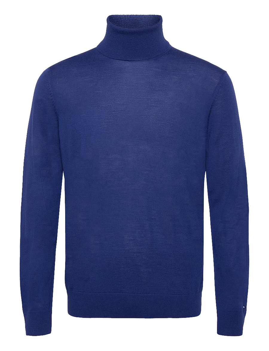 Tommy Hilfiger - NY MERINO ROLL NECK SWEATER - rollkragenpullover - brilliant navy - 0