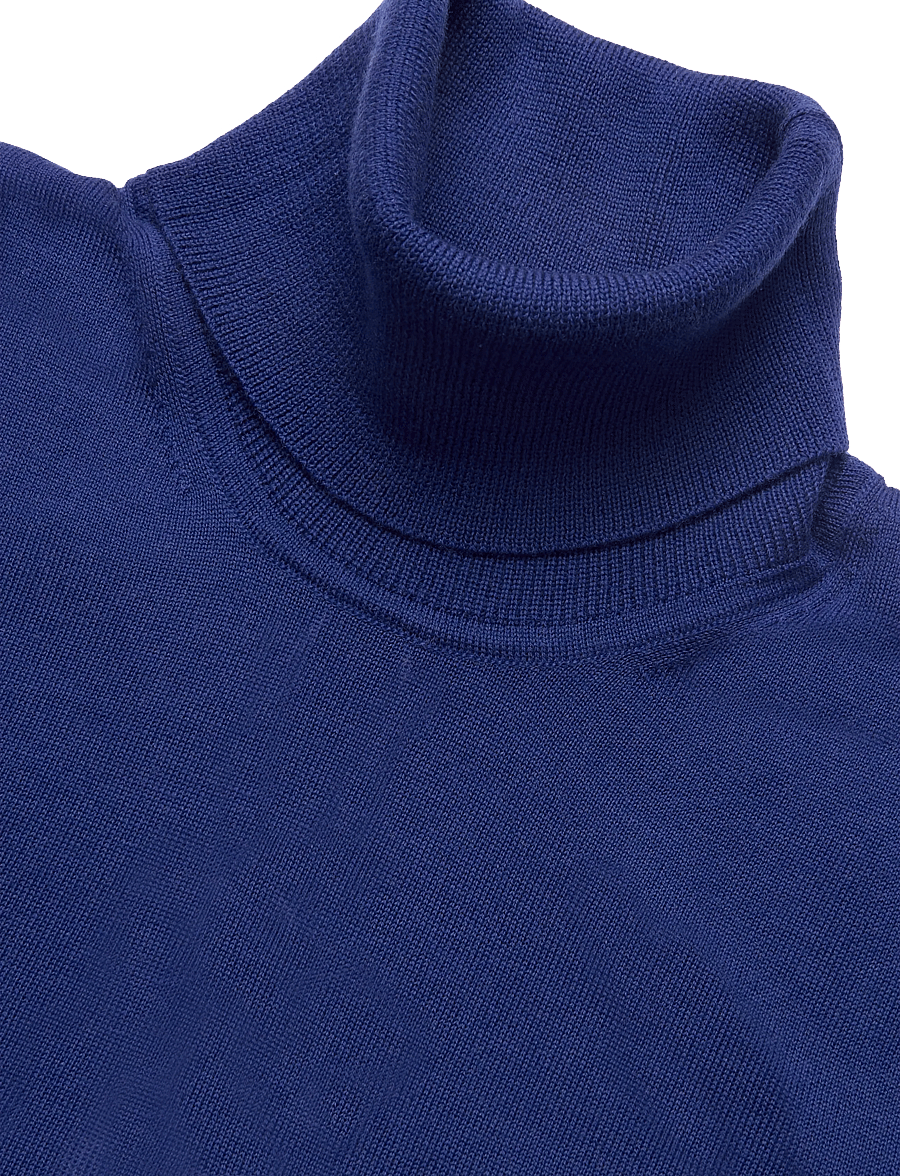 Tommy Hilfiger - NY MERINO ROLL NECK SWEATER - rollkragenpullover - brilliant navy - 2