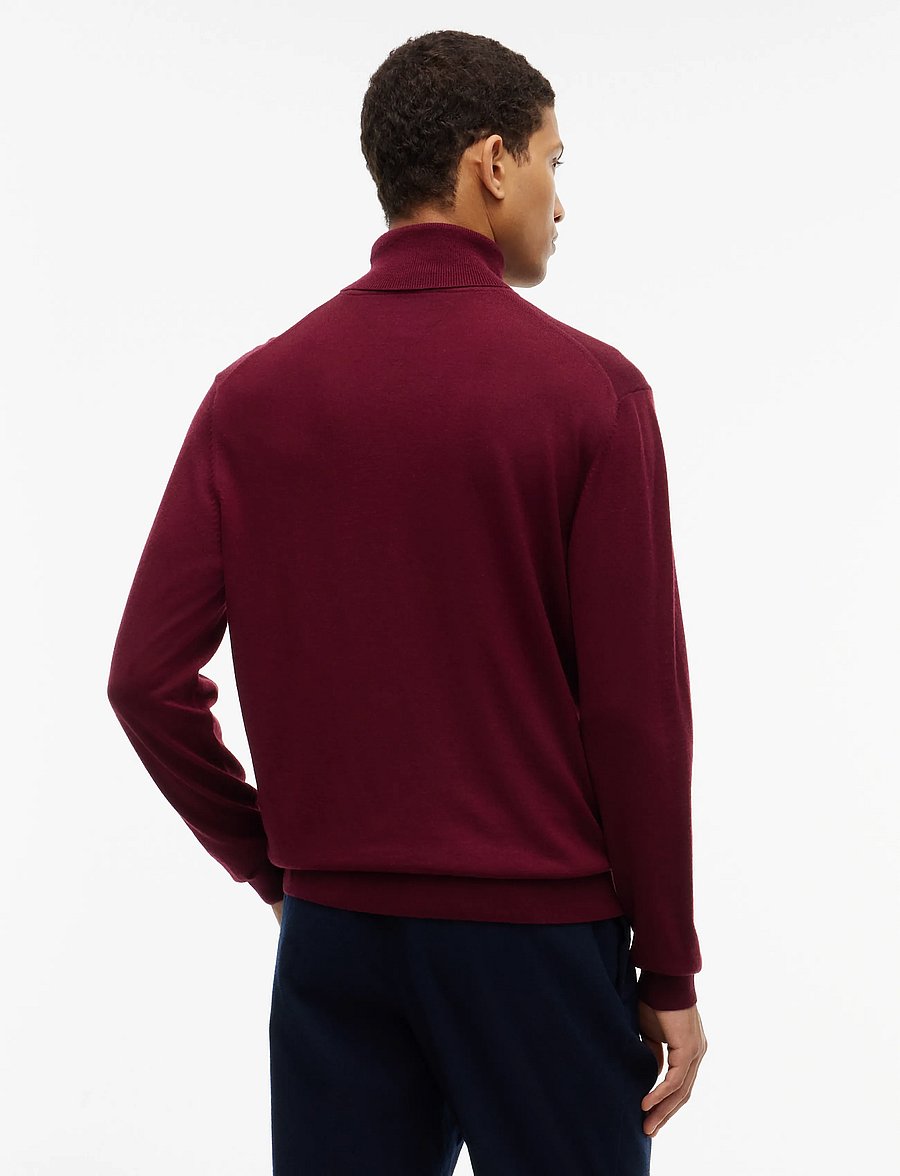 Tommy Hilfiger - NY MERINO ROLL NECK SWEATER - kõrge kaelusega - burgundy - 2