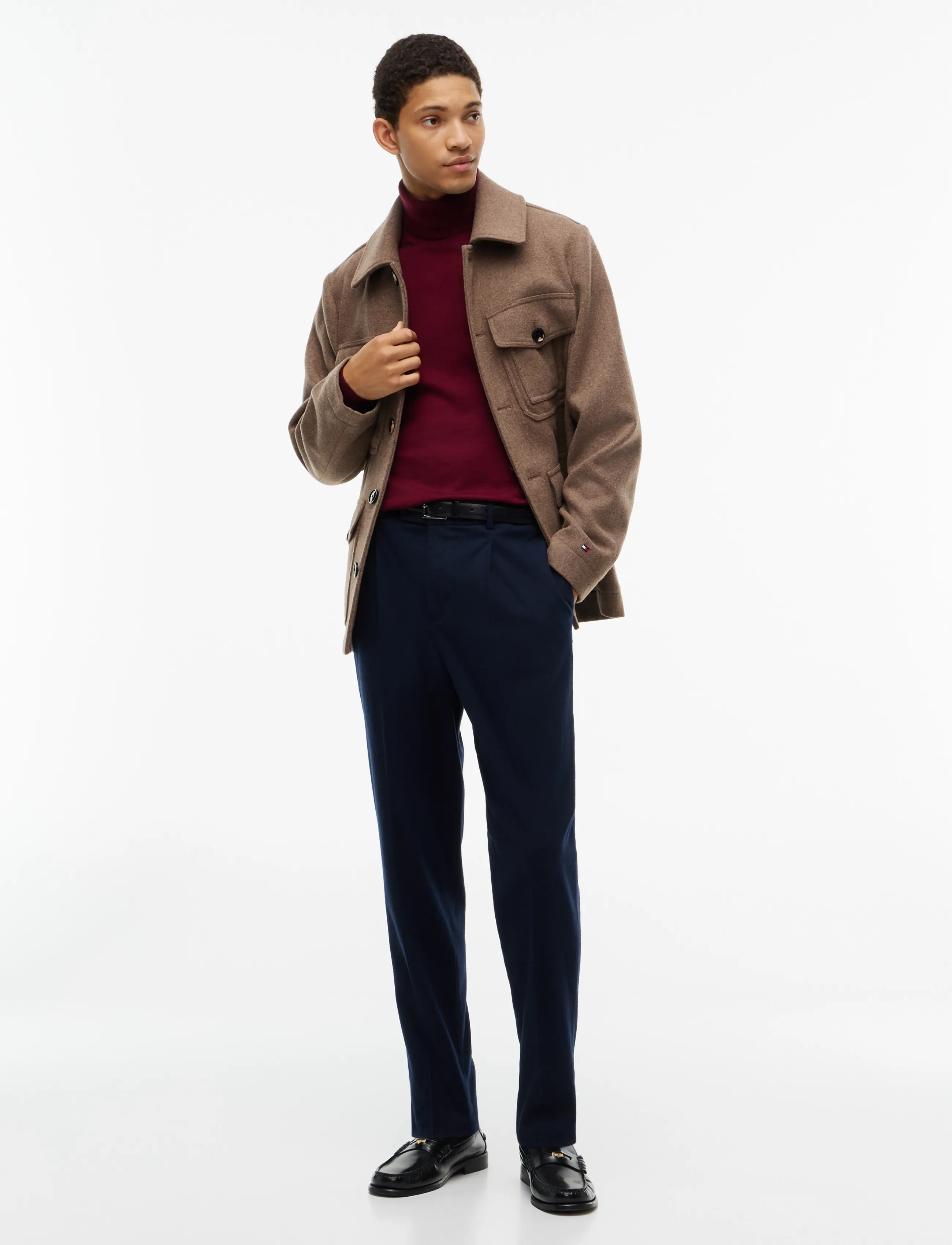 Tommy Hilfiger - NY MERINO ROLL NECK SWEATER - kõrge kaelusega - burgundy - 4