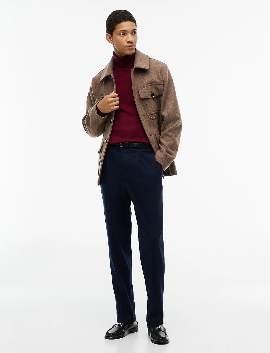 Tommy Hilfiger - NY MERINO ROLL NECK SWEATER - kõrge kaelusega - burgundy - 4
