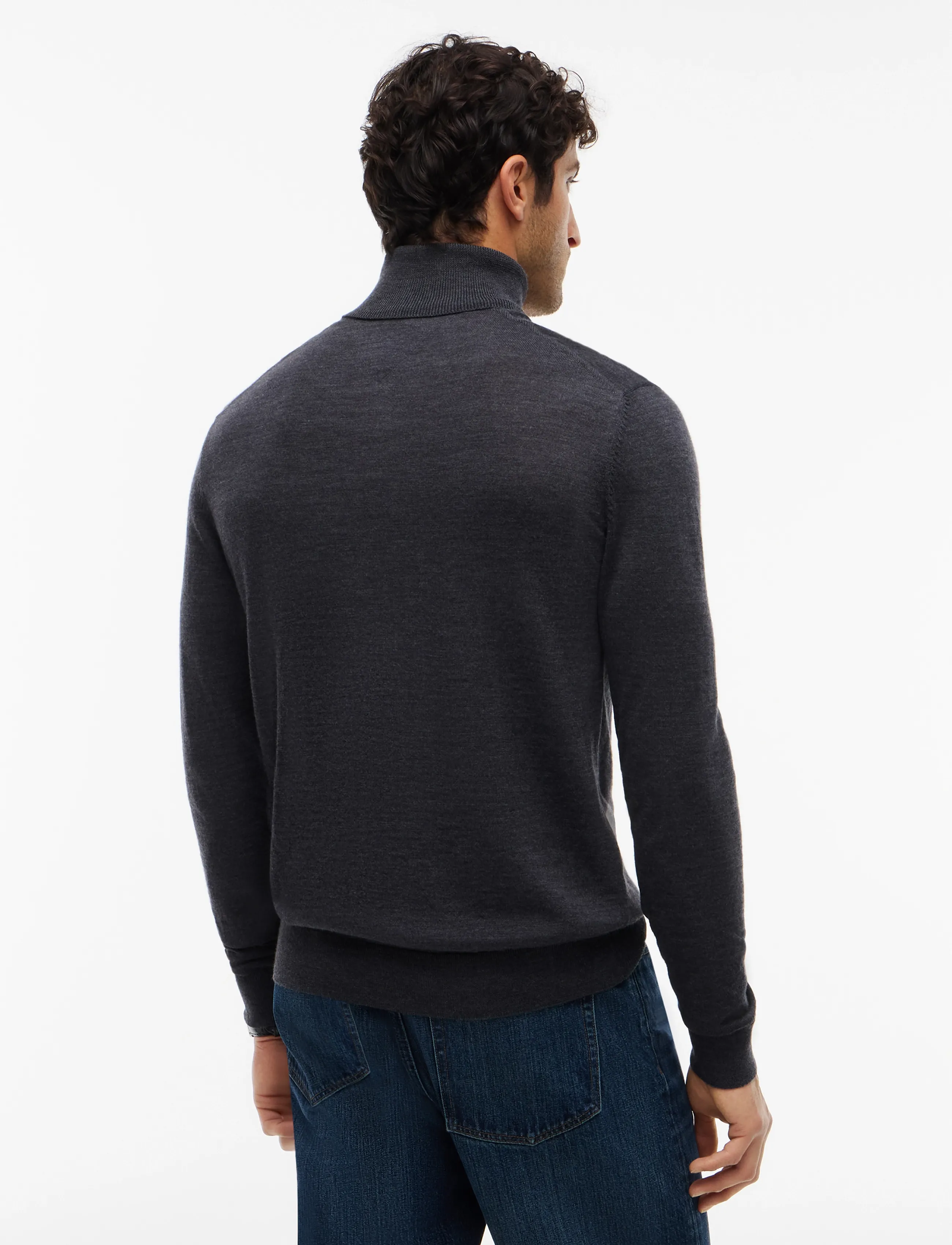 Tommy Hilfiger - NY MERINO ROLL NECK SWEATER - rollkragenpullover - dark grey heather - 2