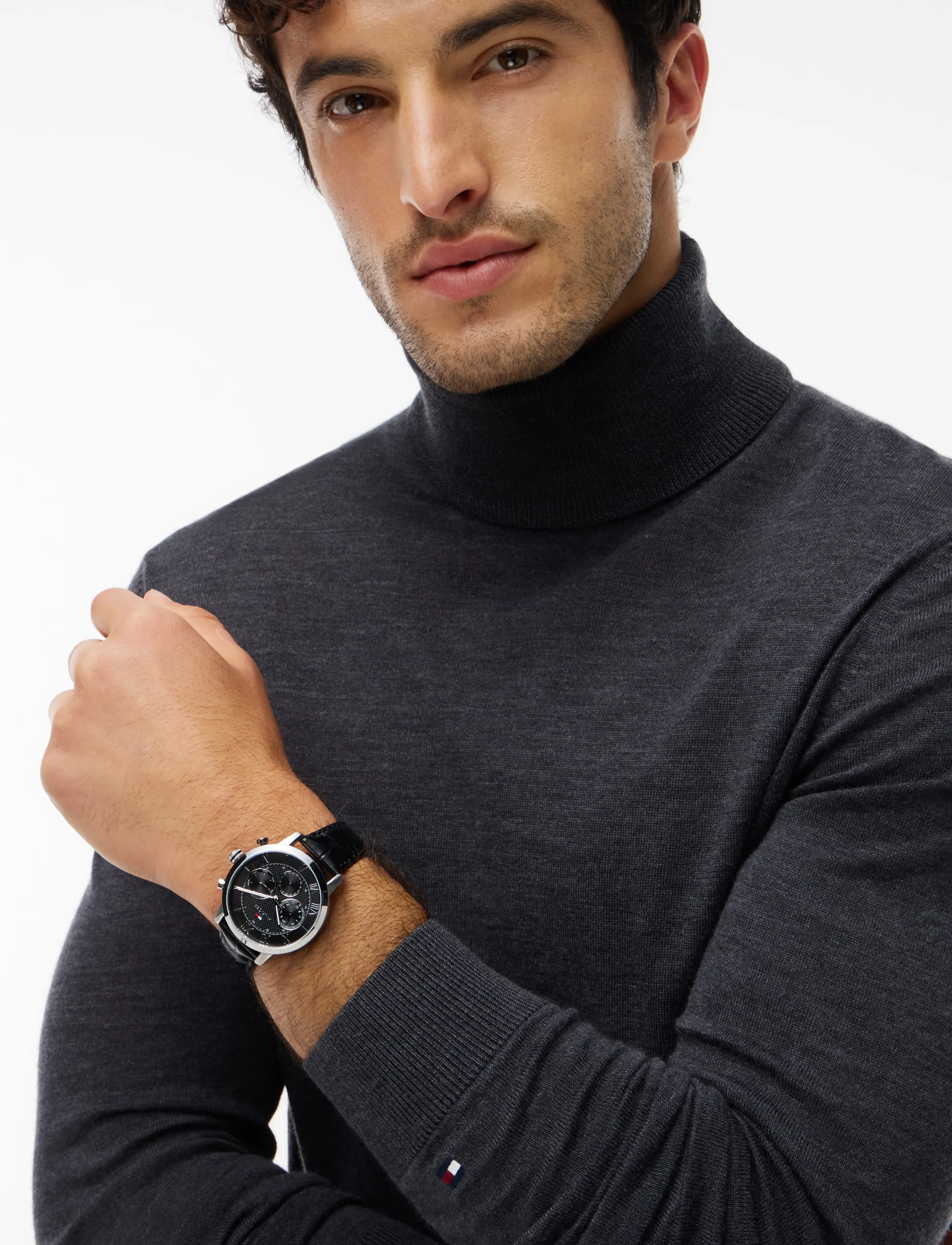 Tommy Hilfiger - NY MERINO ROLL NECK SWEATER - rollkragenpullover - dark grey heather - 3