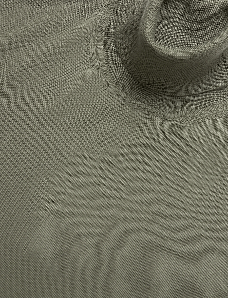 Tommy Hilfiger - NY MERINO ROLL NECK SWEATER - rollkragenpullover - ghost fern - 2