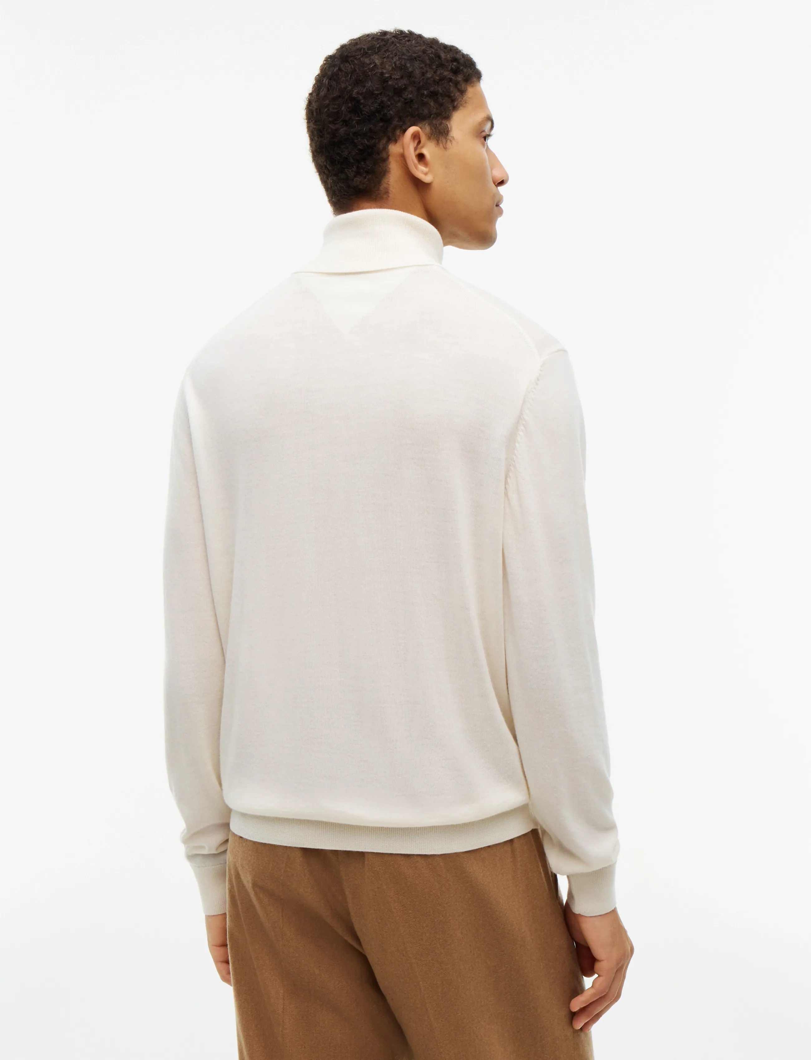 Tommy Hilfiger - NY MERINO ROLL NECK SWEATER - kõrge kaelusega - ivory petal - 2
