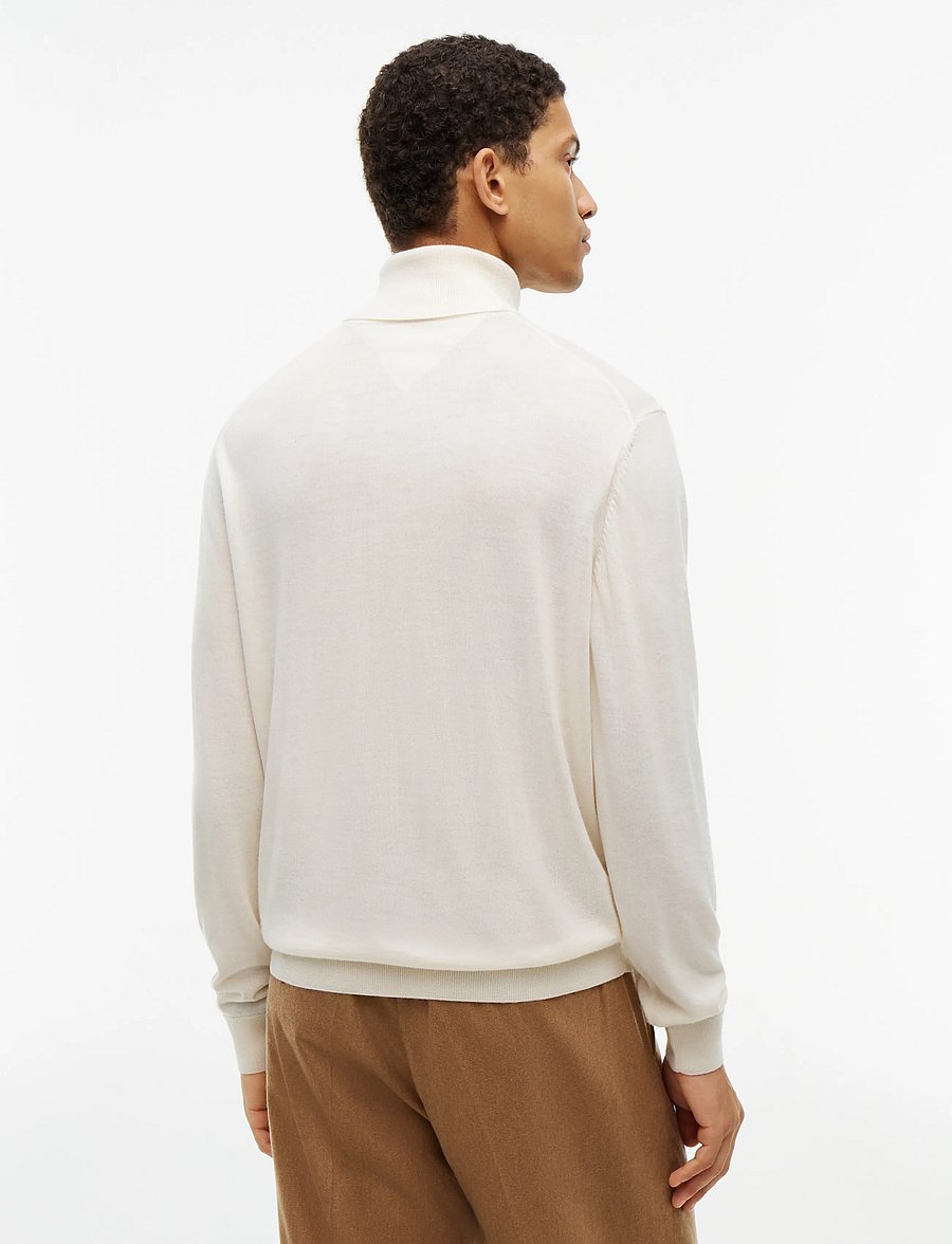 Tommy Hilfiger - NY MERINO ROLL NECK SWEATER - kõrge kaelusega - ivory petal - 2