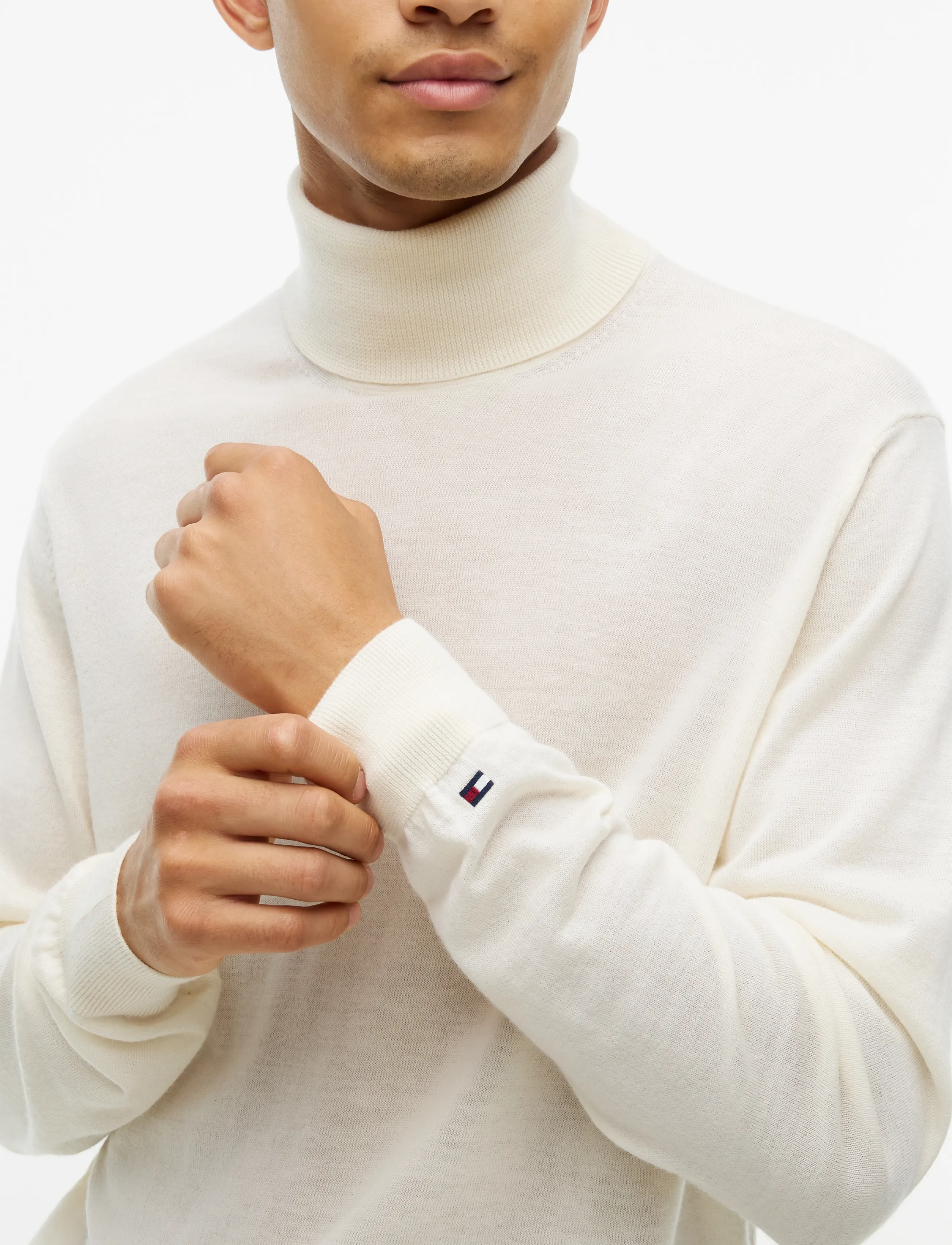 Tommy Hilfiger - NY MERINO ROLL NECK SWEATER - kõrge kaelusega - ivory petal - 3