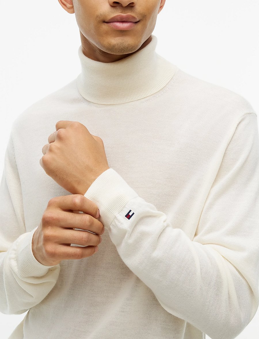 Tommy Hilfiger - NY MERINO ROLL NECK SWEATER - kõrge kaelusega - ivory petal - 3