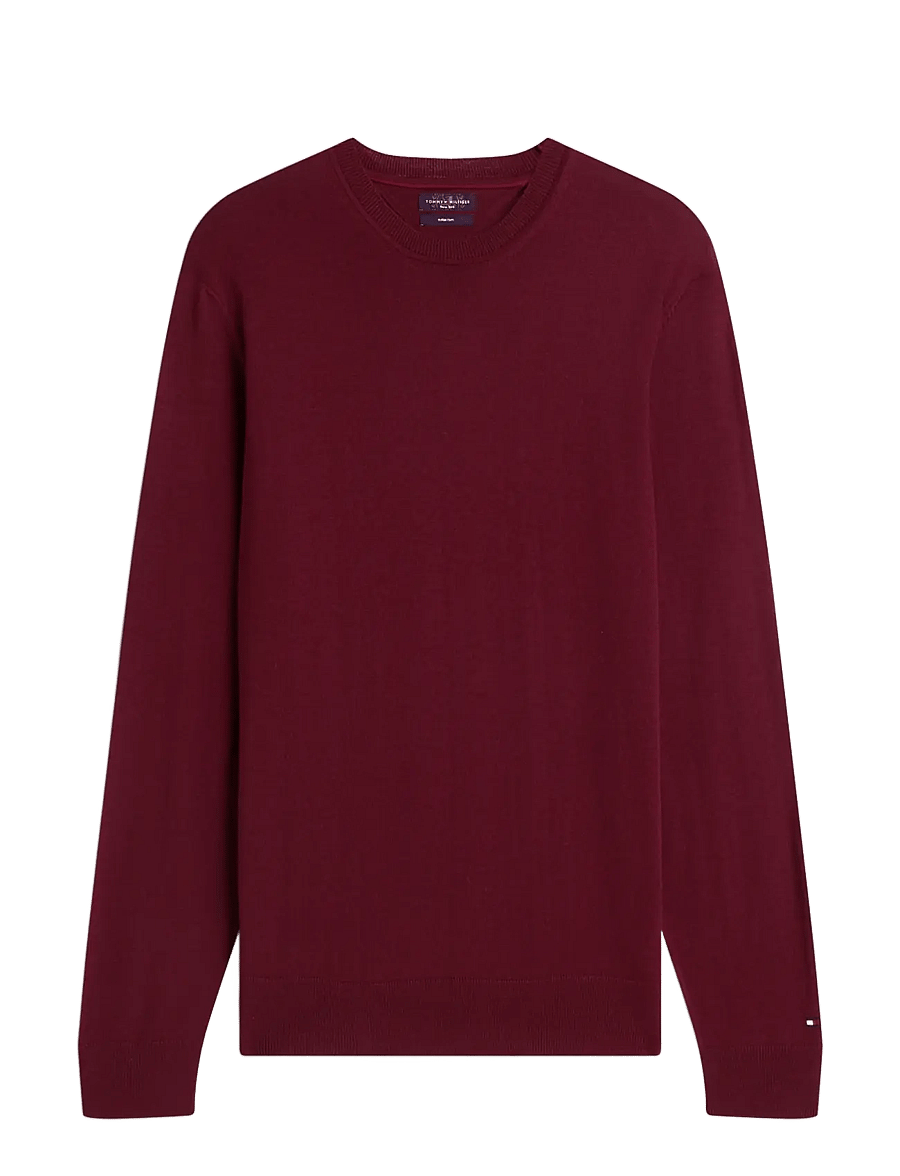 Tommy Hilfiger - NY MERINO CREWNECK SWEATER - rund hals - burgundy - 1