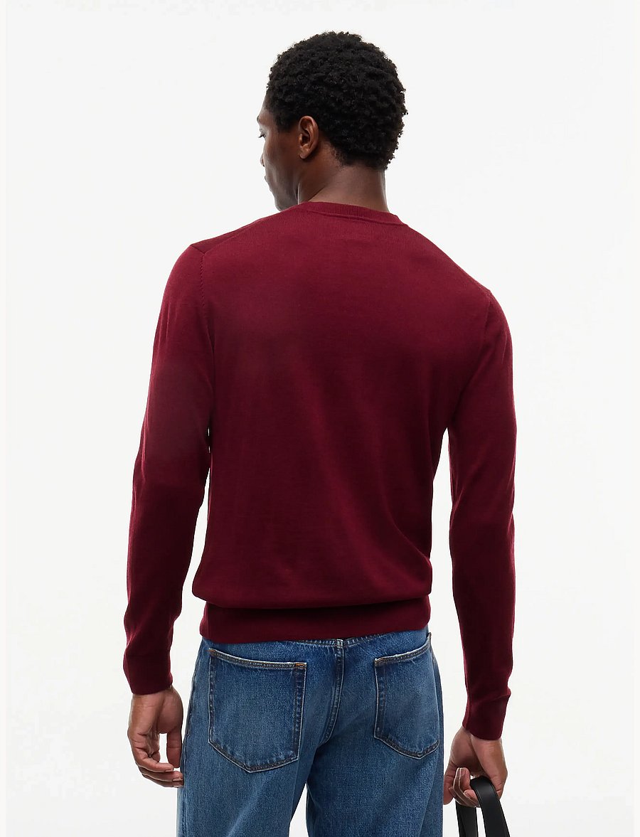 Tommy Hilfiger - NY MERINO CREWNECK SWEATER - rund hals - burgundy - 2