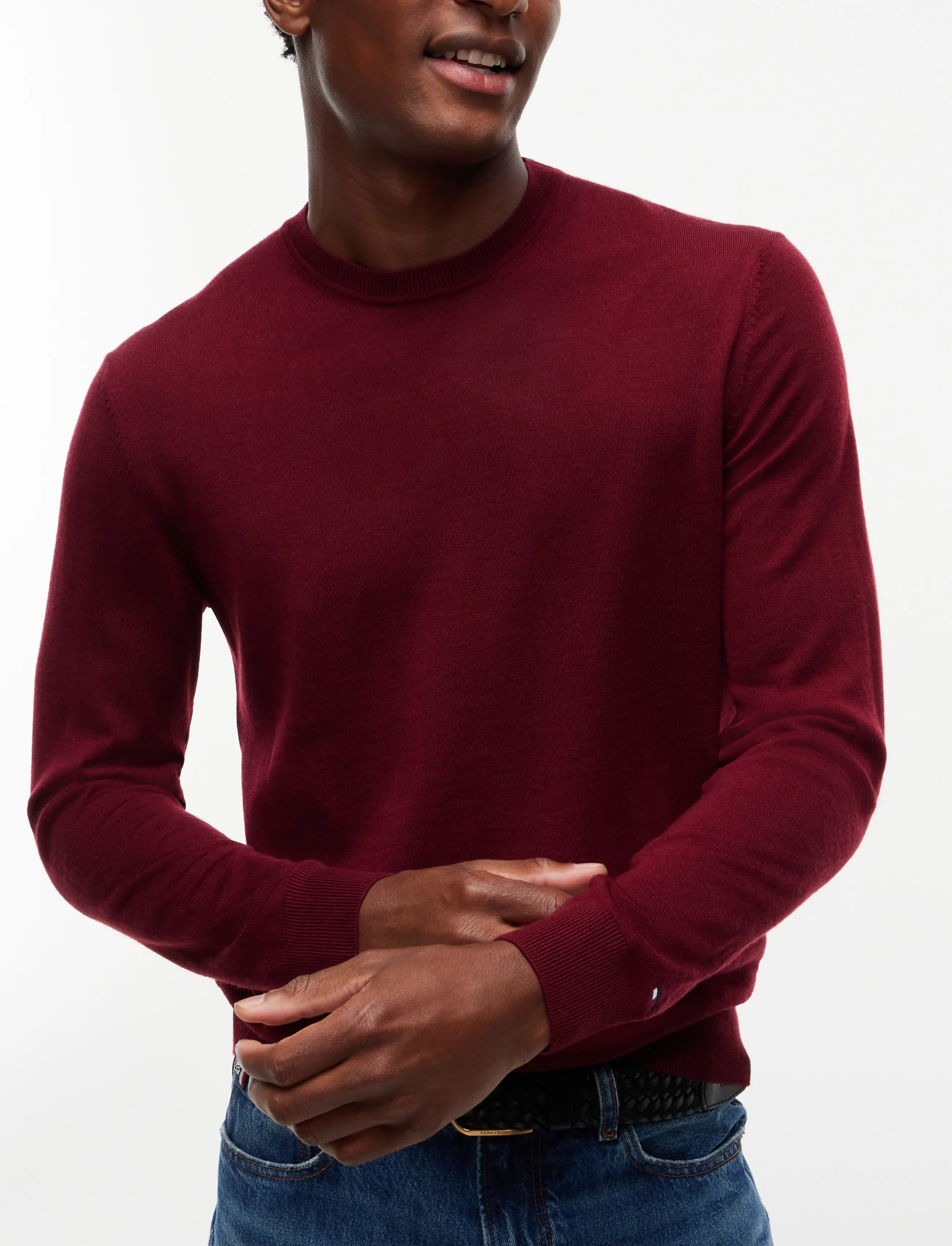 Tommy Hilfiger - NY MERINO CREWNECK SWEATER - rund hals - burgundy - 3