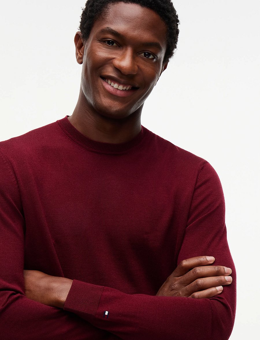 Tommy Hilfiger - NY MERINO CREWNECK SWEATER - rund hals - burgundy - 5