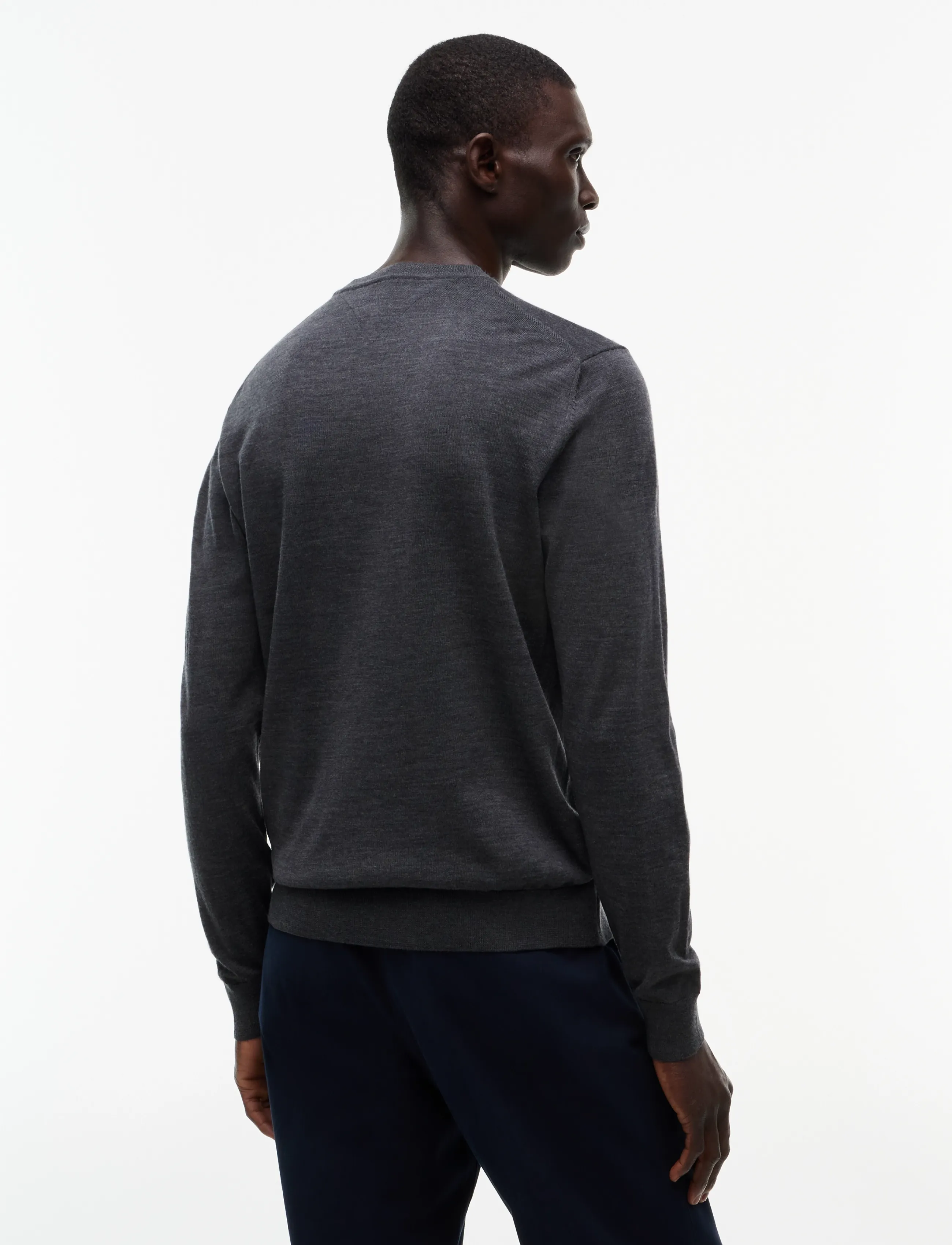 Tommy Hilfiger - NY MERINO CREWNECK SWEATER - Ümara kaelusega - dark grey heather - 2