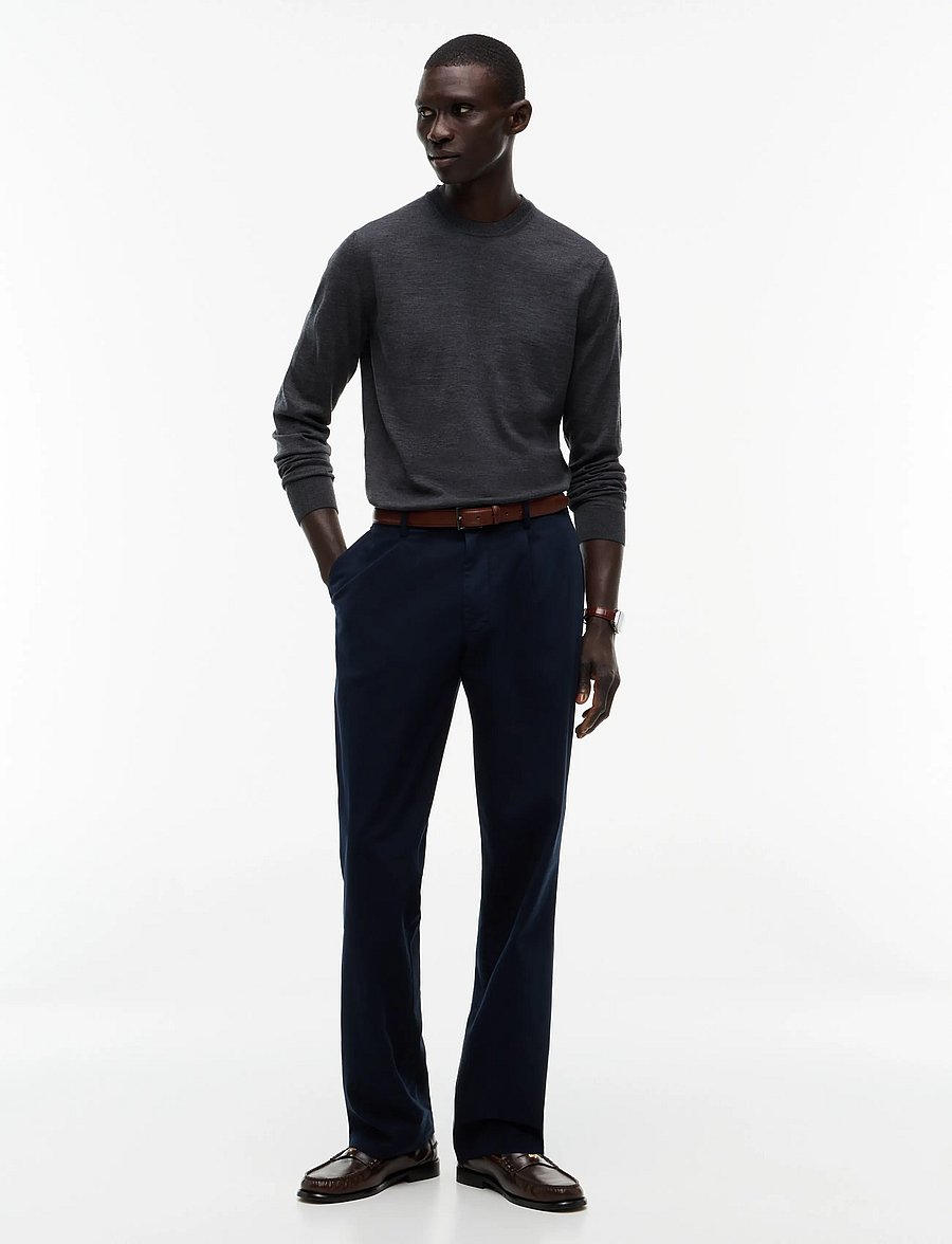 Tommy Hilfiger - NY MERINO CREWNECK SWEATER - Ümara kaelusega - dark grey heather - 4