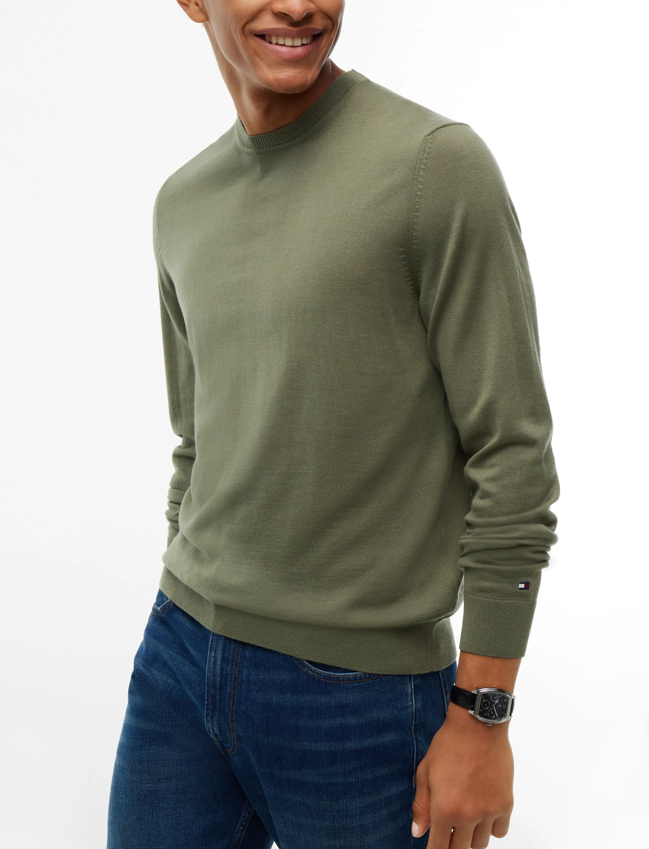 Tommy Hilfiger - NY MERINO CREWNECK SWEATER - rund hals - ghost fern - 3