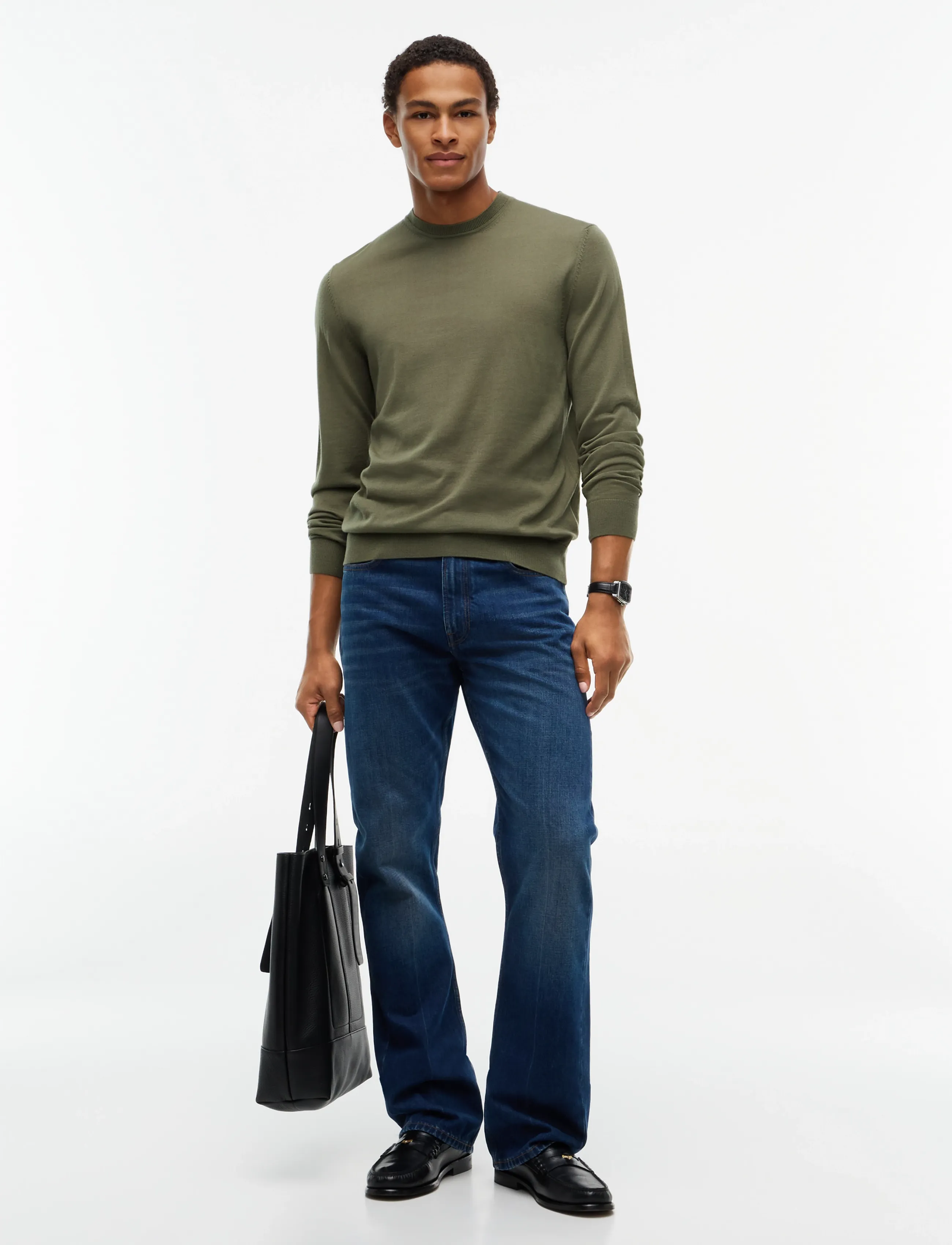 Tommy Hilfiger - NY MERINO CREWNECK SWEATER - rund hals - ghost fern - 4
