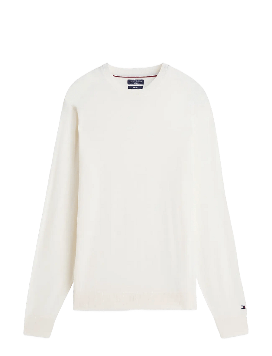 Tommy Hilfiger - NY MERINO CREWNECK SWEATER - rund hals - ivory petal - 1
