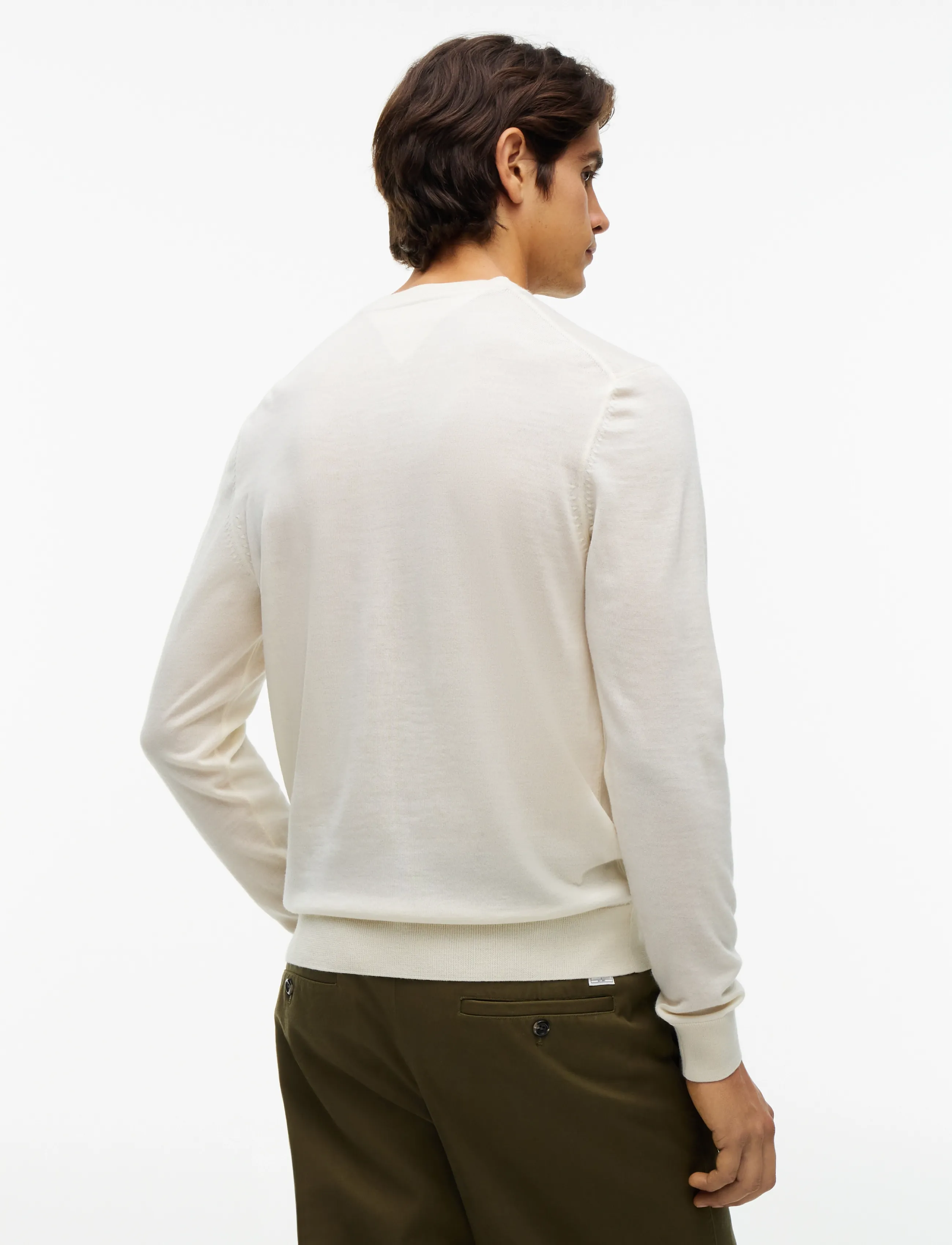 Tommy Hilfiger - NY MERINO CREWNECK SWEATER - rund hals - ivory petal - 2