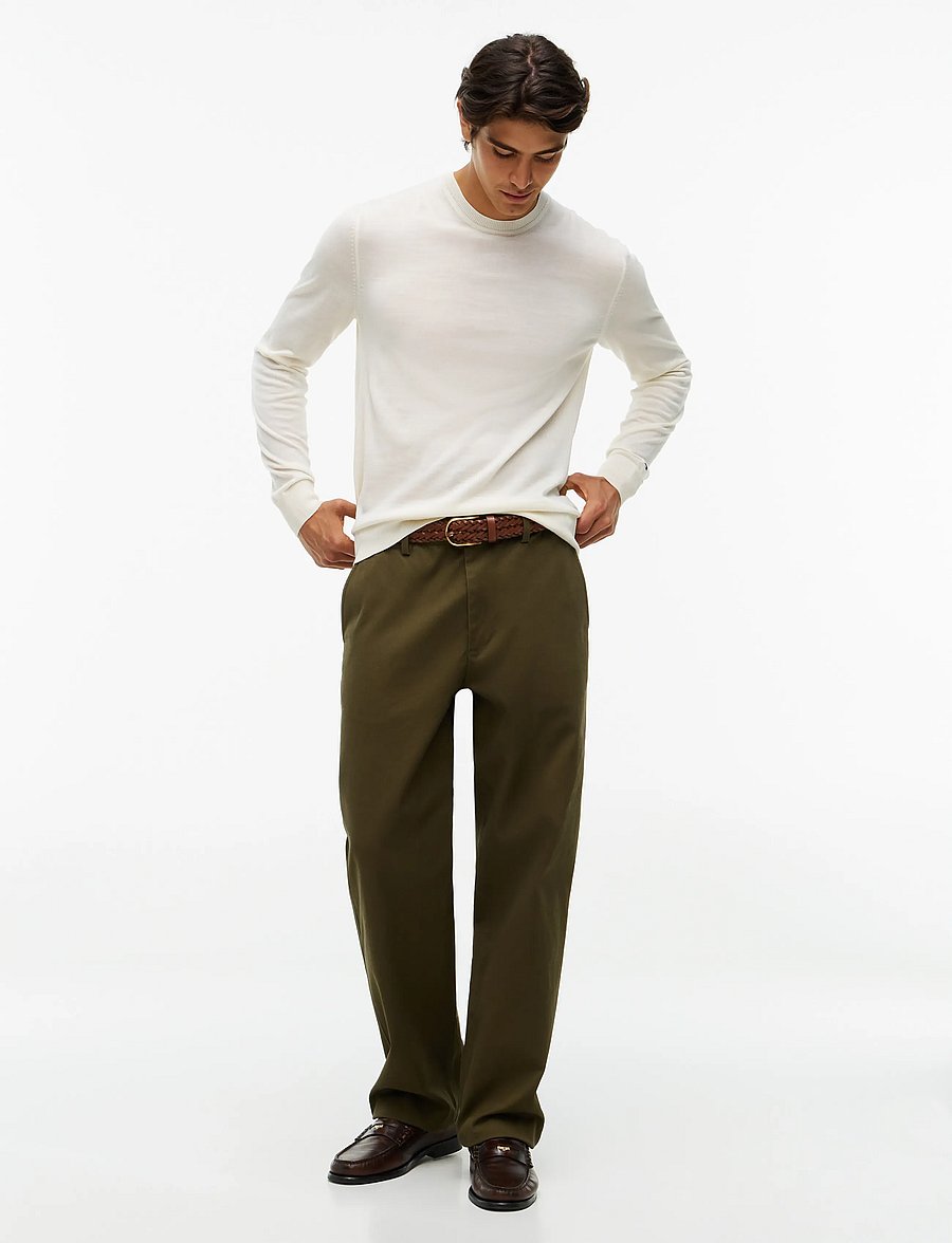Tommy Hilfiger - NY MERINO CREWNECK SWEATER - rund hals - ivory petal - 4