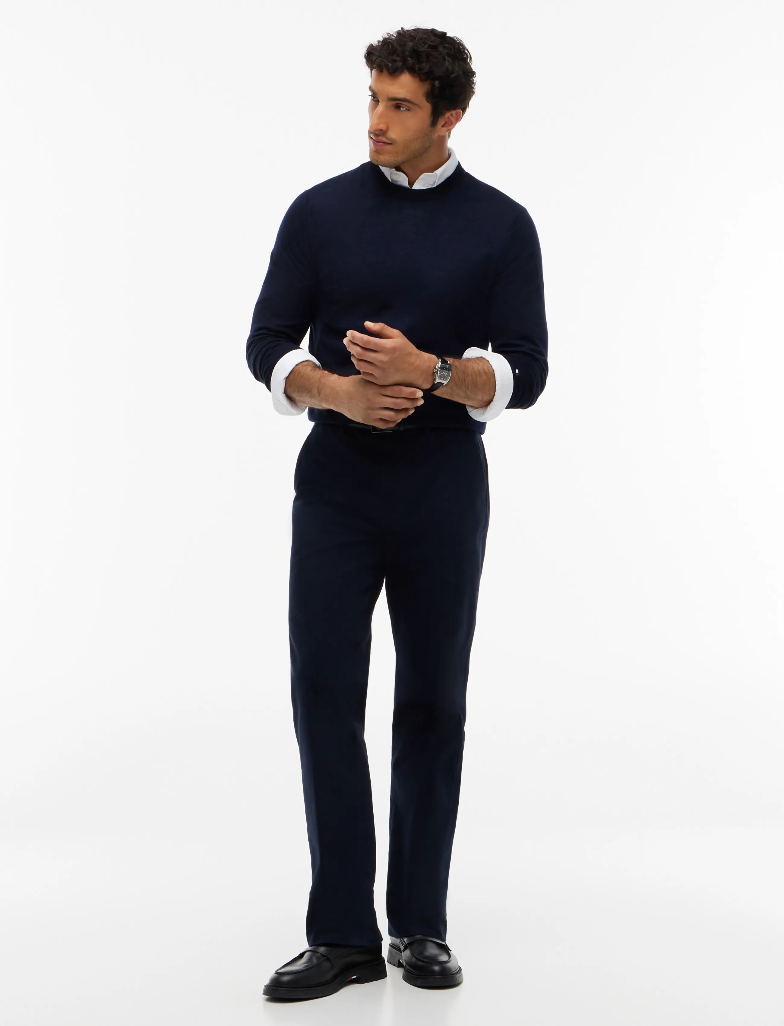 Tommy Hilfiger - NY MERINO CREWNECK SWEATER - rund hals - navy blue - 4