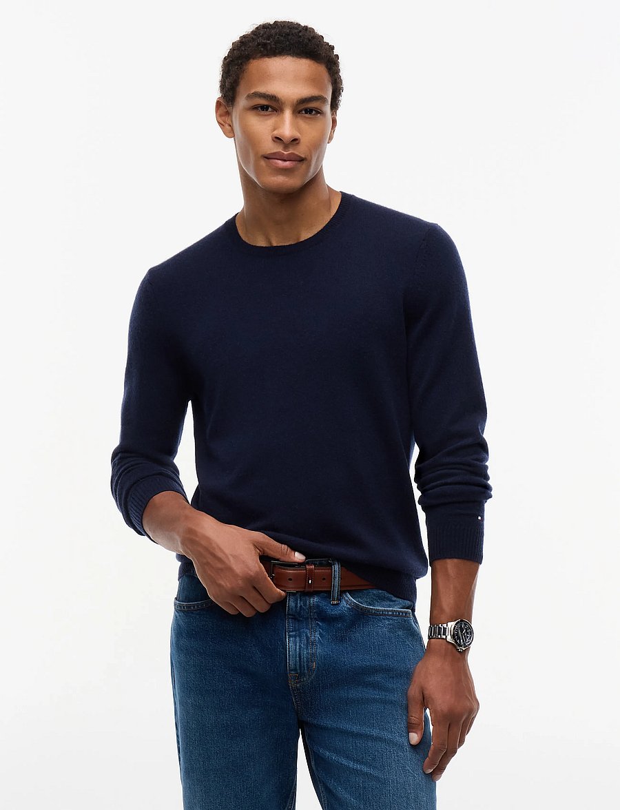 Tommy Hilfiger - NY CASHMERE SWEATER - rundhals - navy blue - 0