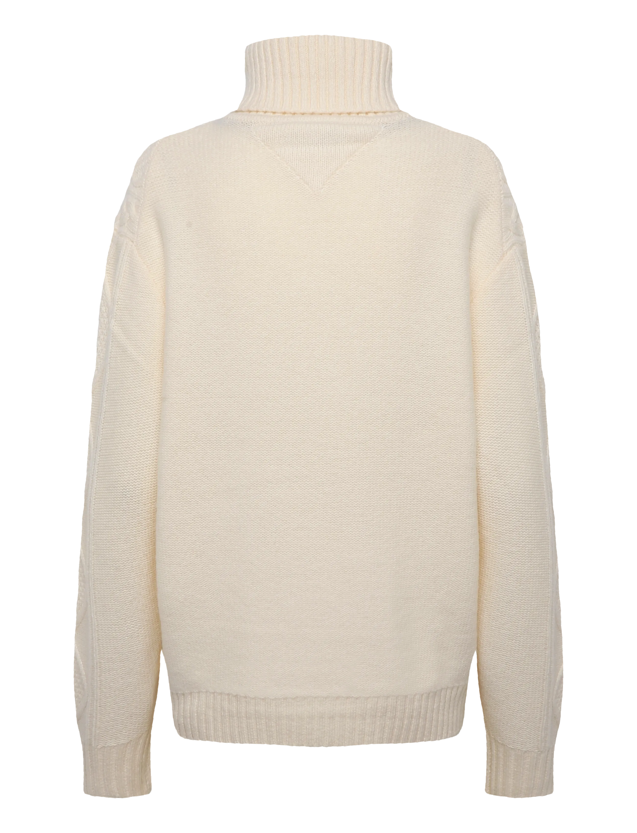 Tommy Hilfiger - NY  WOOL CABLE SWEATER - rollkragenpullover - ivory petal - 2