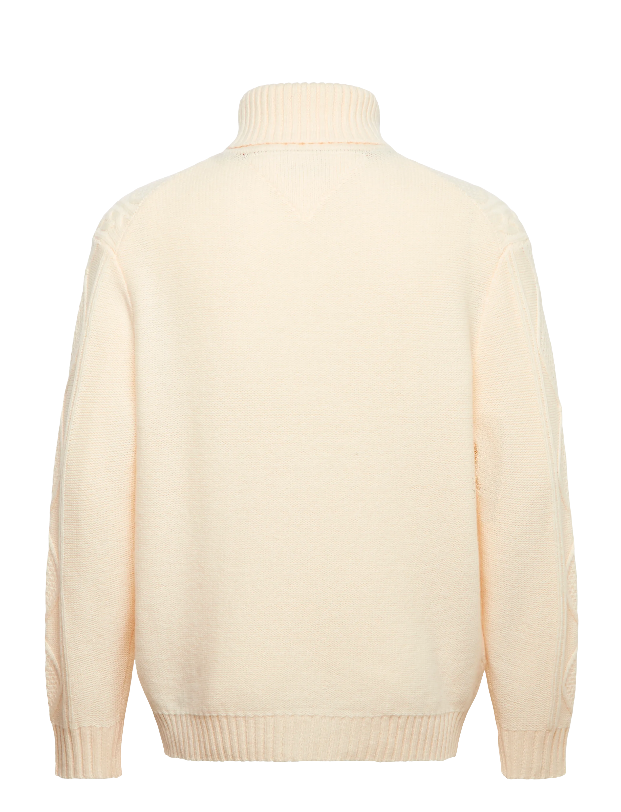 Tommy Hilfiger - NY  WOOL CABLE SWEATER - rollkragenpullover - ivory petal - 2