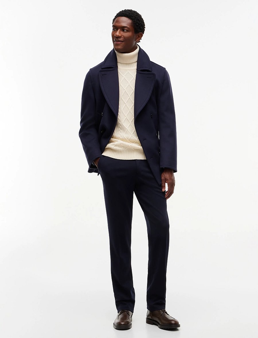 Tommy Hilfiger - NY WOOL CABLE SWEATER - rollkragenpullover - ivory petal - 5