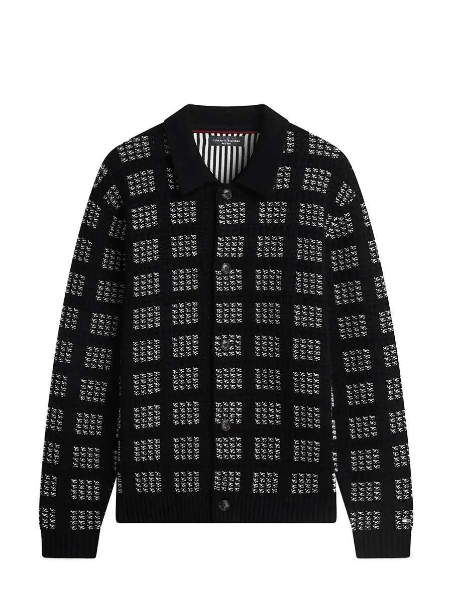 Tommy Hilfiger - NY BUTTON UP CARDIGAN - black - 1