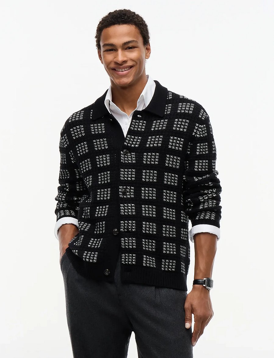Tommy Hilfiger - NY BUTTON UP CARDIGAN - black - 0