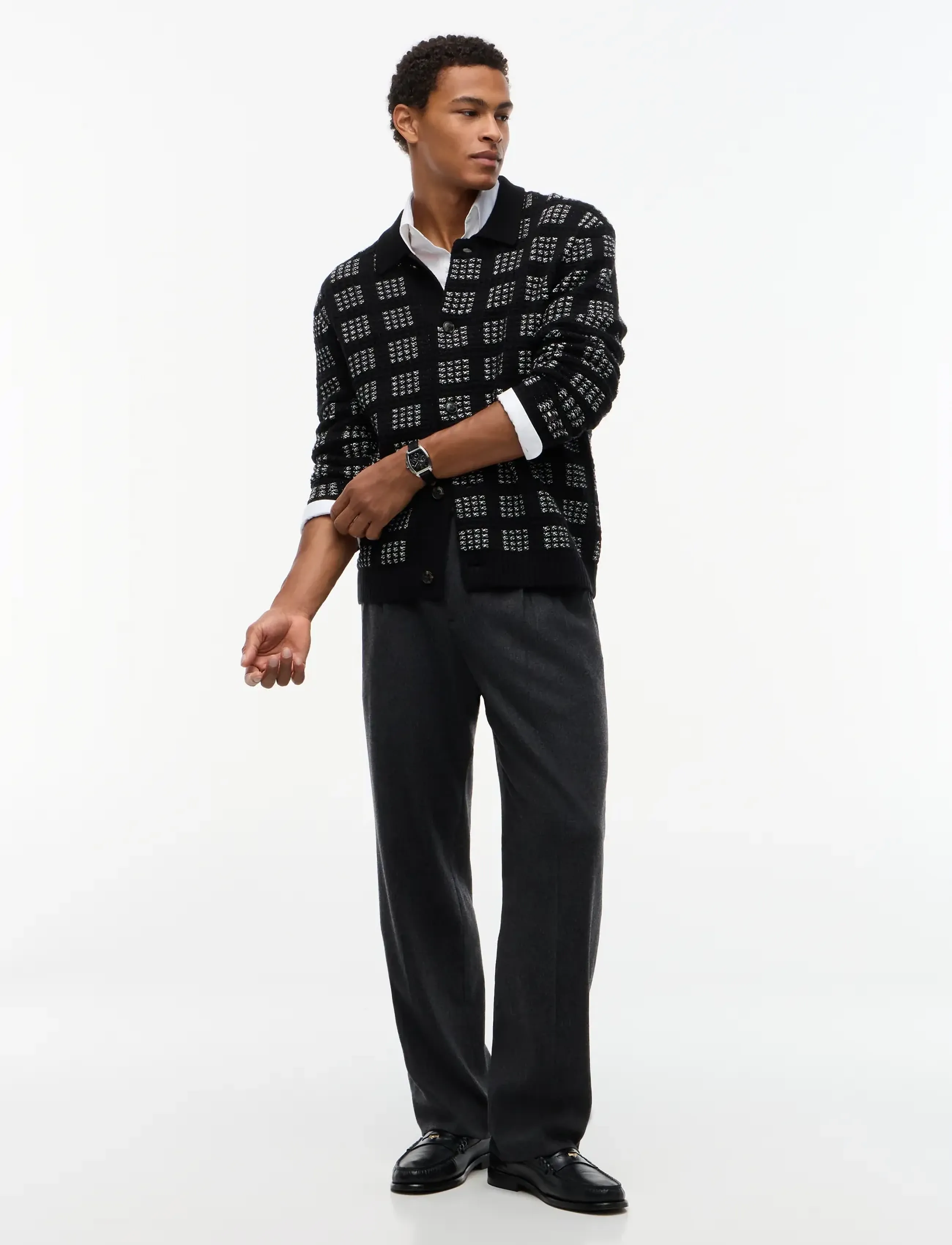 Tommy Hilfiger - NY BUTTON UP CARDIGAN - black - 4