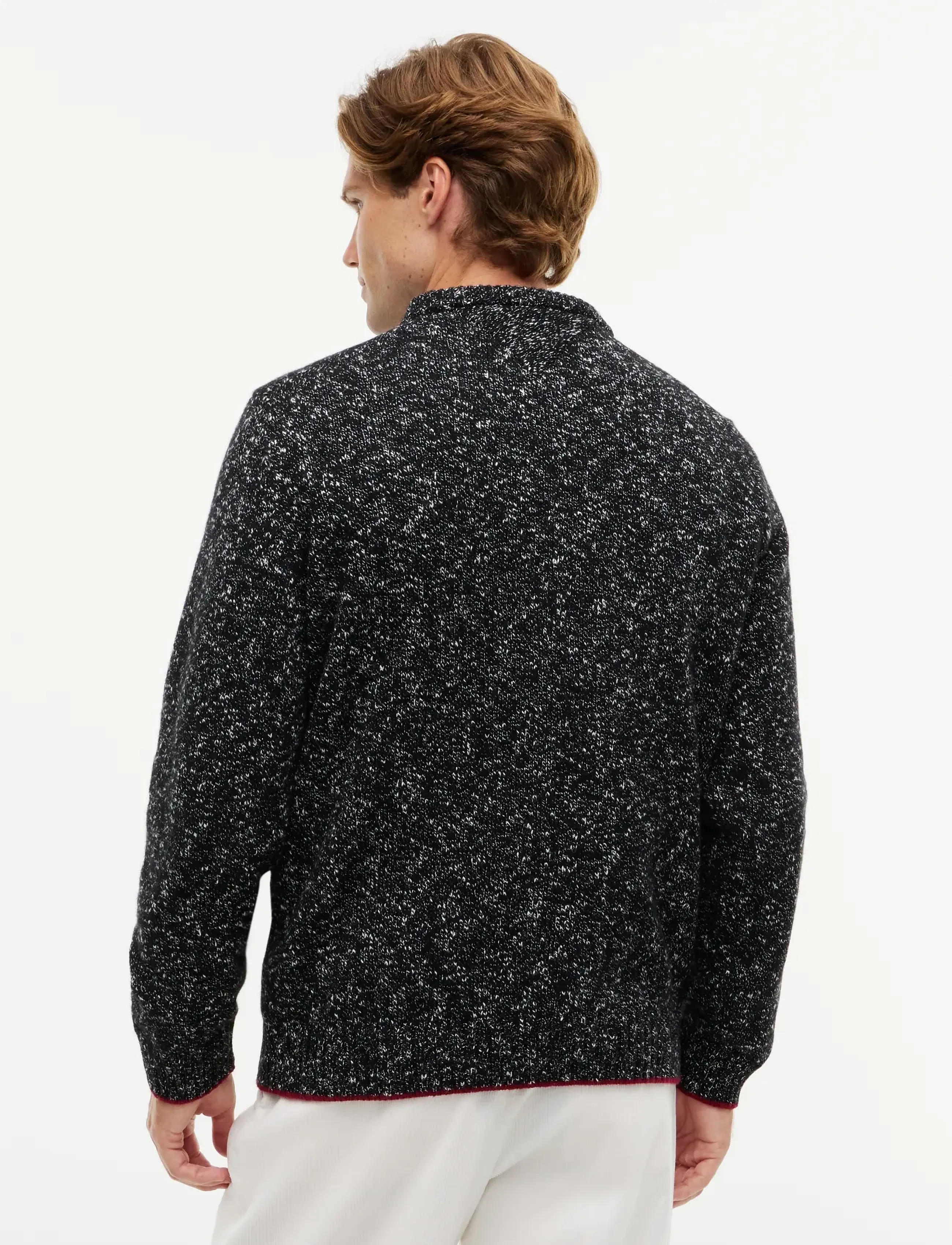 TOMMY HILFIGER Ny Donegal Cneck Sweater stickade tröjor herr – bild 2