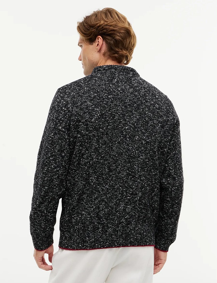Tommy Hilfiger - NY DONEGAL CNECK SWEATER - pyöreäaukkoiset - navy blue - 3