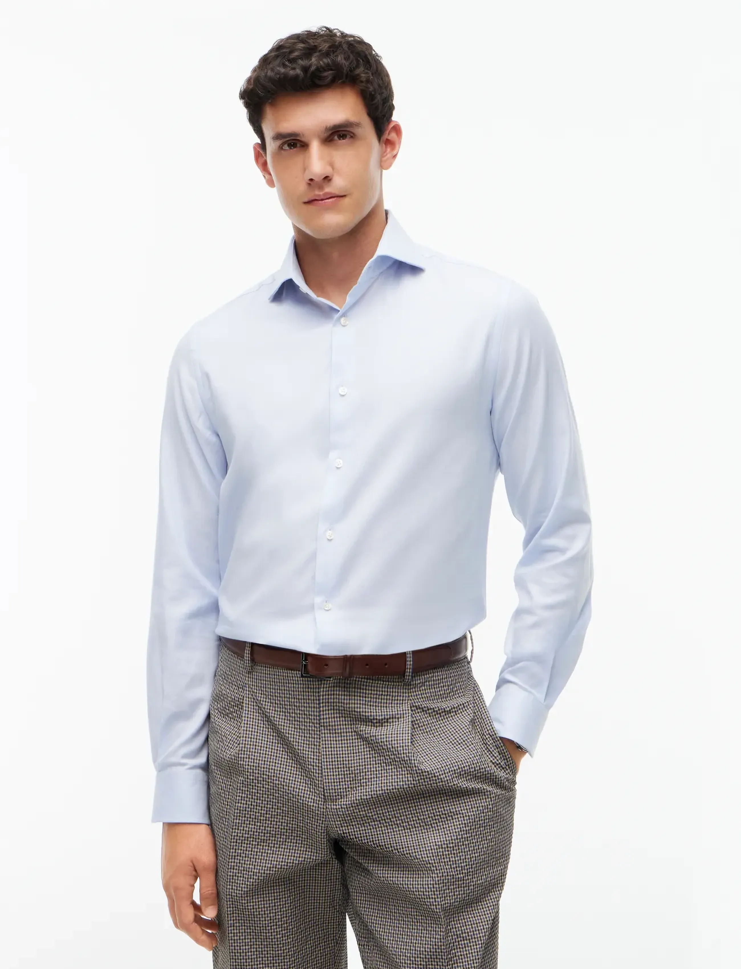 Tommy Hilfiger NY FLEX COLLAR DOBBY SHIRT - Kleidung - SWEET BLUE / blue