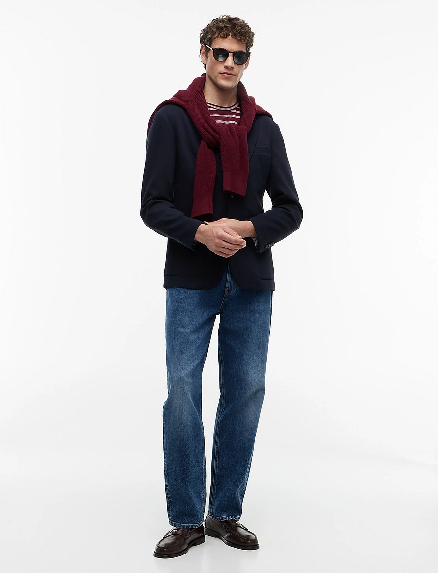 Tommy Hilfiger - NY KNITTED BLAZER - single breasted blazers - navy blue - 4
