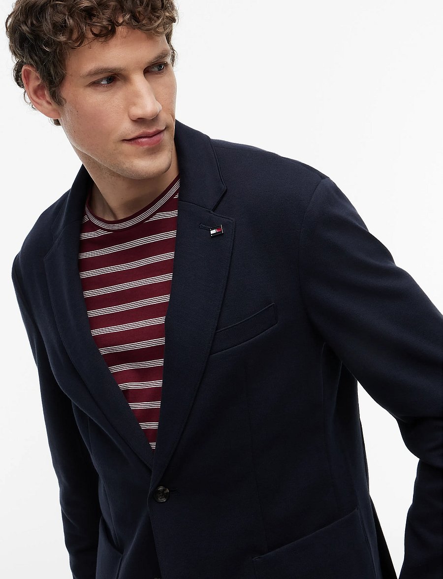 Tommy Hilfiger - NY KNITTED BLAZER - single breasted blazers - navy blue - 5