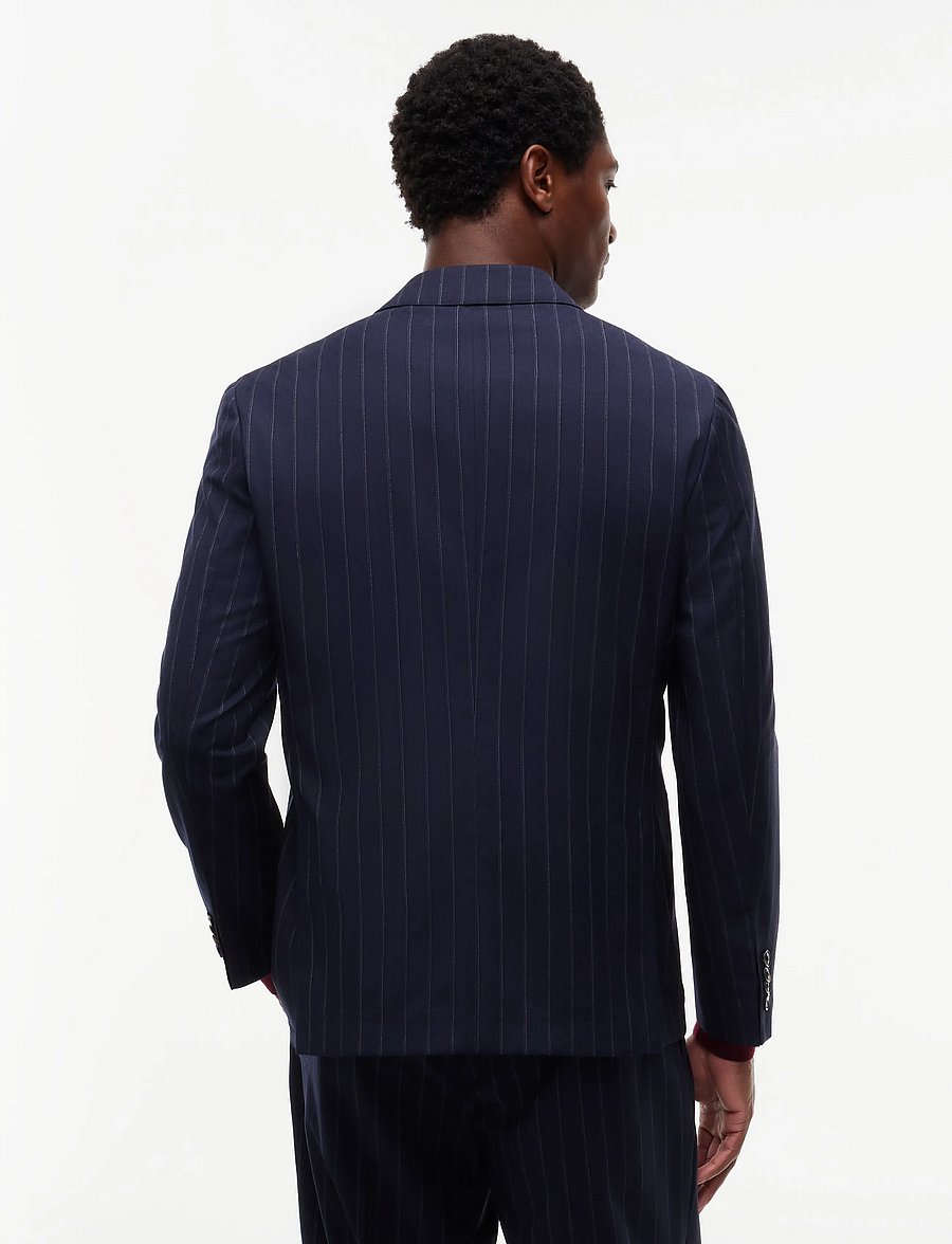 Tommy Hilfiger - NY DB PINSTRIPE BLAZER - zweireiher - navy blue white - 2
