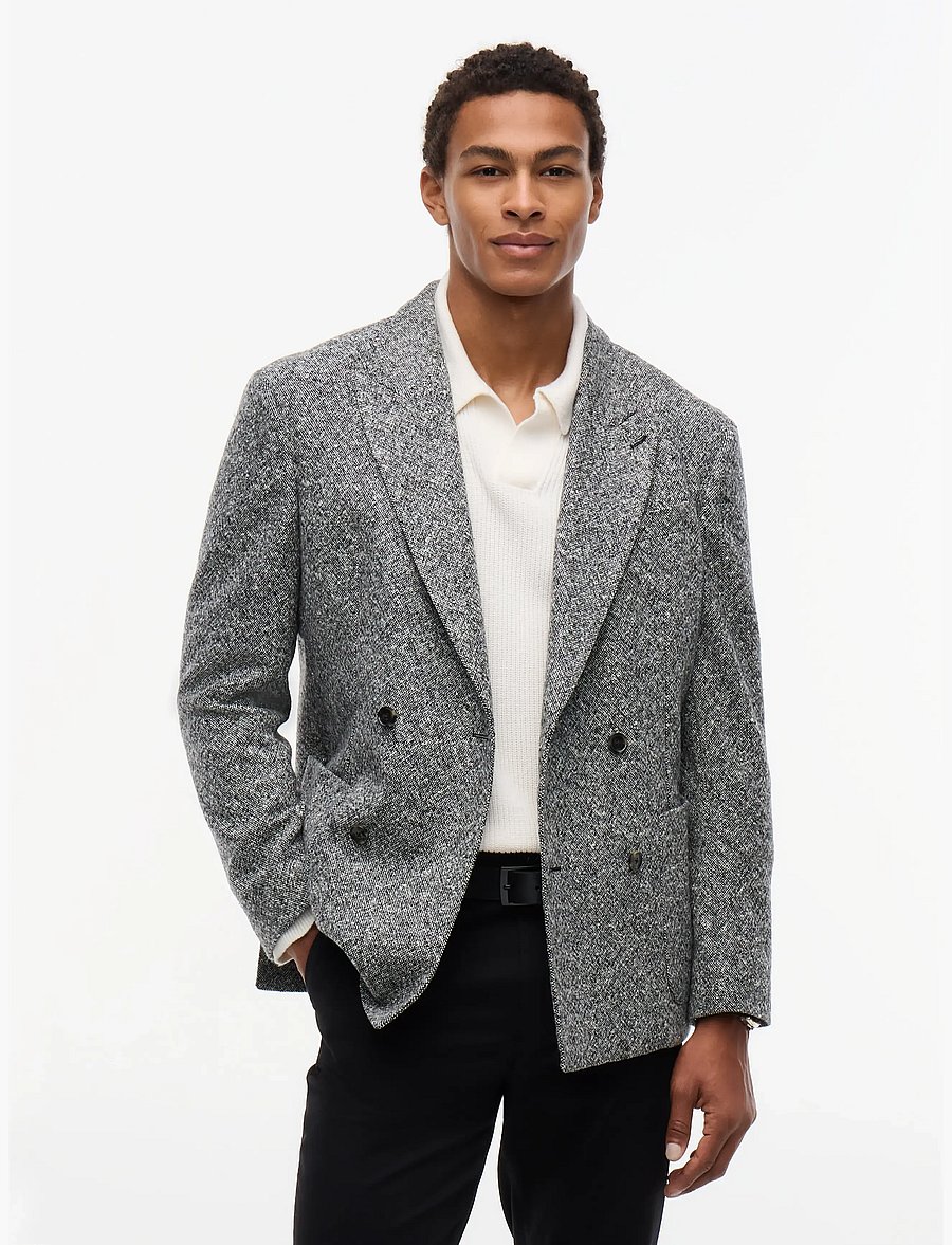 Tommy Hilfiger - NY DB DONEGAL BLAZER - dark grey heather - 0